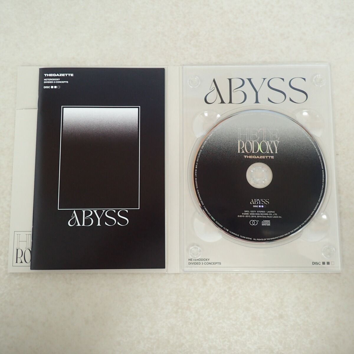 the GazettE CD 20TH ANNIVERSARY BEST ALBUM HETERODOXY DIVIDED 3