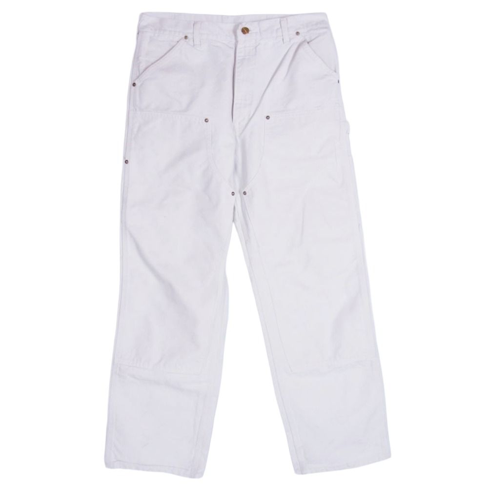 【希少】Carhartt レッドステッチ ダブルニー ペインターパンツ ホワイト 希少】Carhartt レッドステッチ ダブルニー ペインターパンツ ホワイト