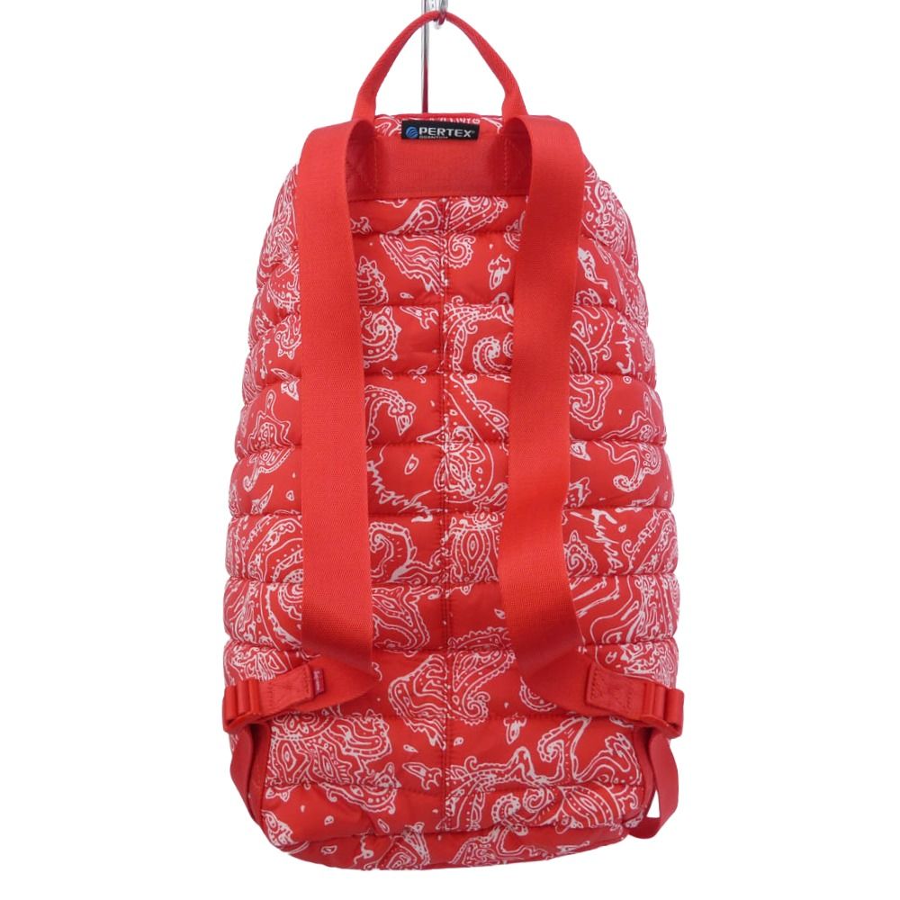 Supreme シュプリーム 22AW Puffer Backpack Red Paisley パファー