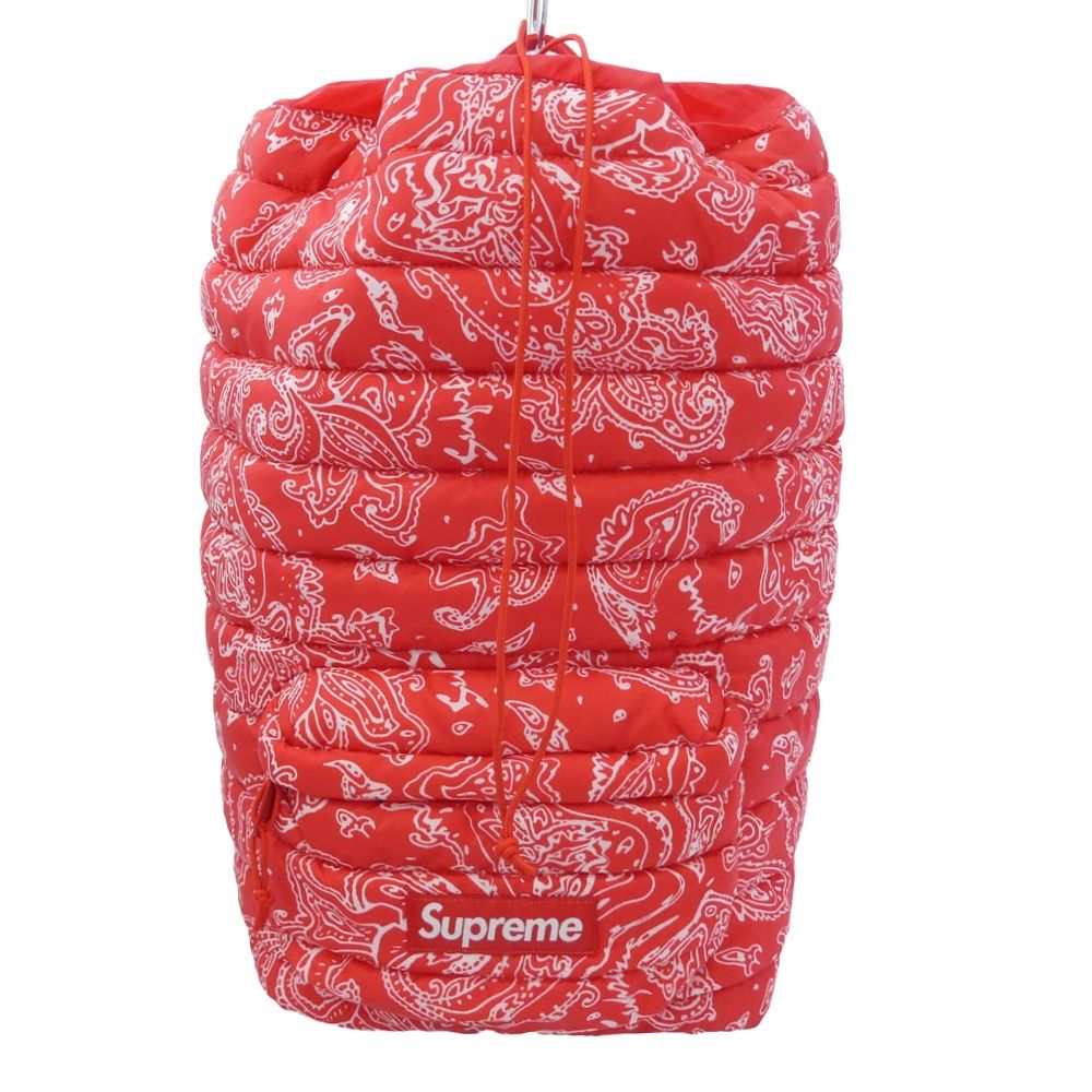 Supreme シュプリーム 22AW Puffer Backpack Red Paisley  パファー ペイズリー バックパック リュック バッグ レッド系【中古】 Supreme シュプリーム 22AW Puffer Backpack Red Paisley パファー