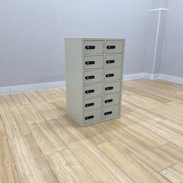 EIKO エーコー 12人用貴重品ロッカー 2列6段 LK-30 ダイヤル式 LK-312 