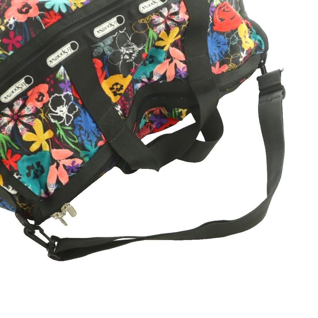 新品　LeSportsac レスポートサック　ボストンバッグ　黒　花柄 LeSportsac（レスポートサック） ボストンバッグ レディース DELUXE
