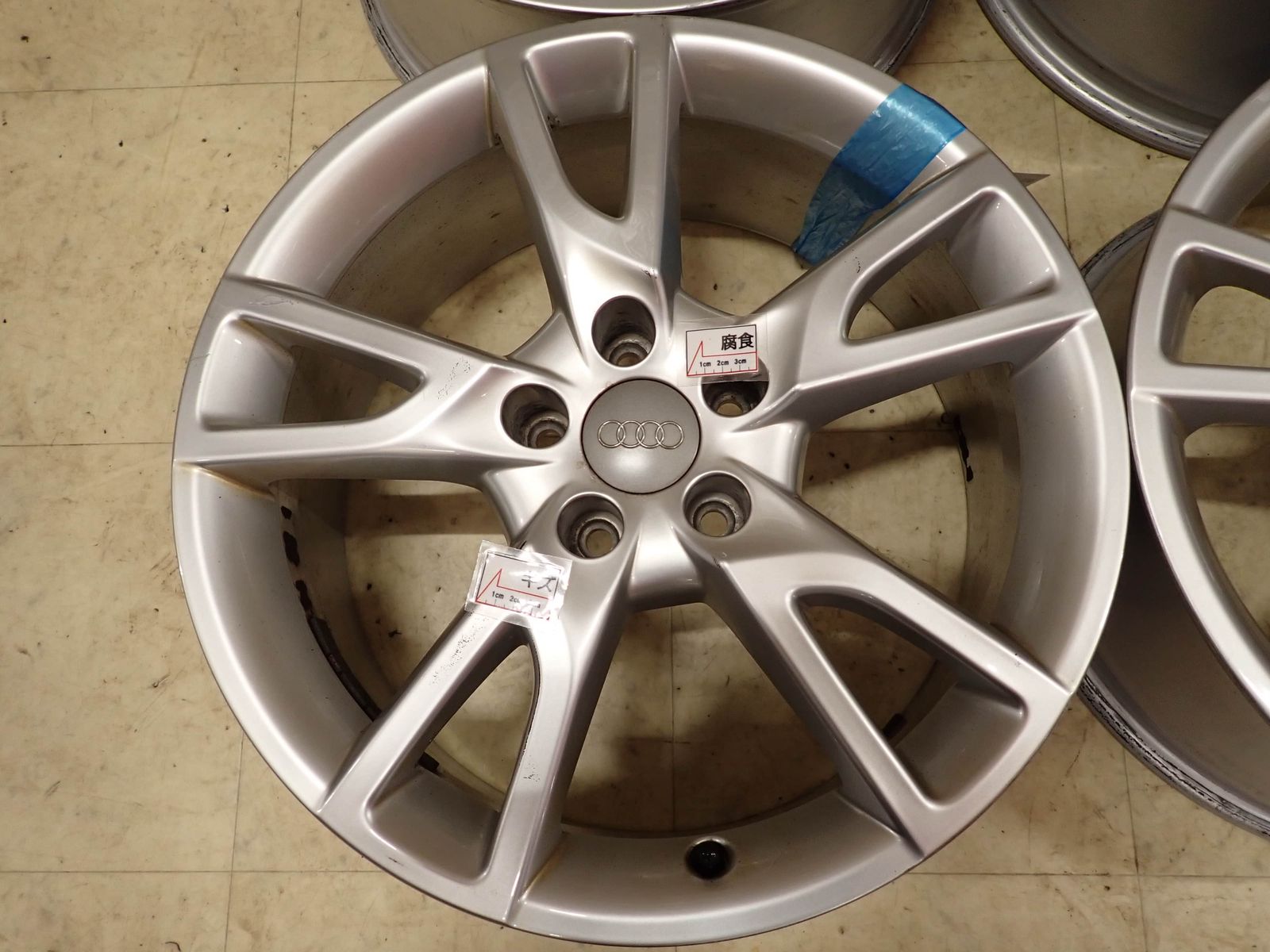 4本SET 会社宛 送料無料 18×7J アウディ 純正 アルミ 5穴 PCD 112mm + 