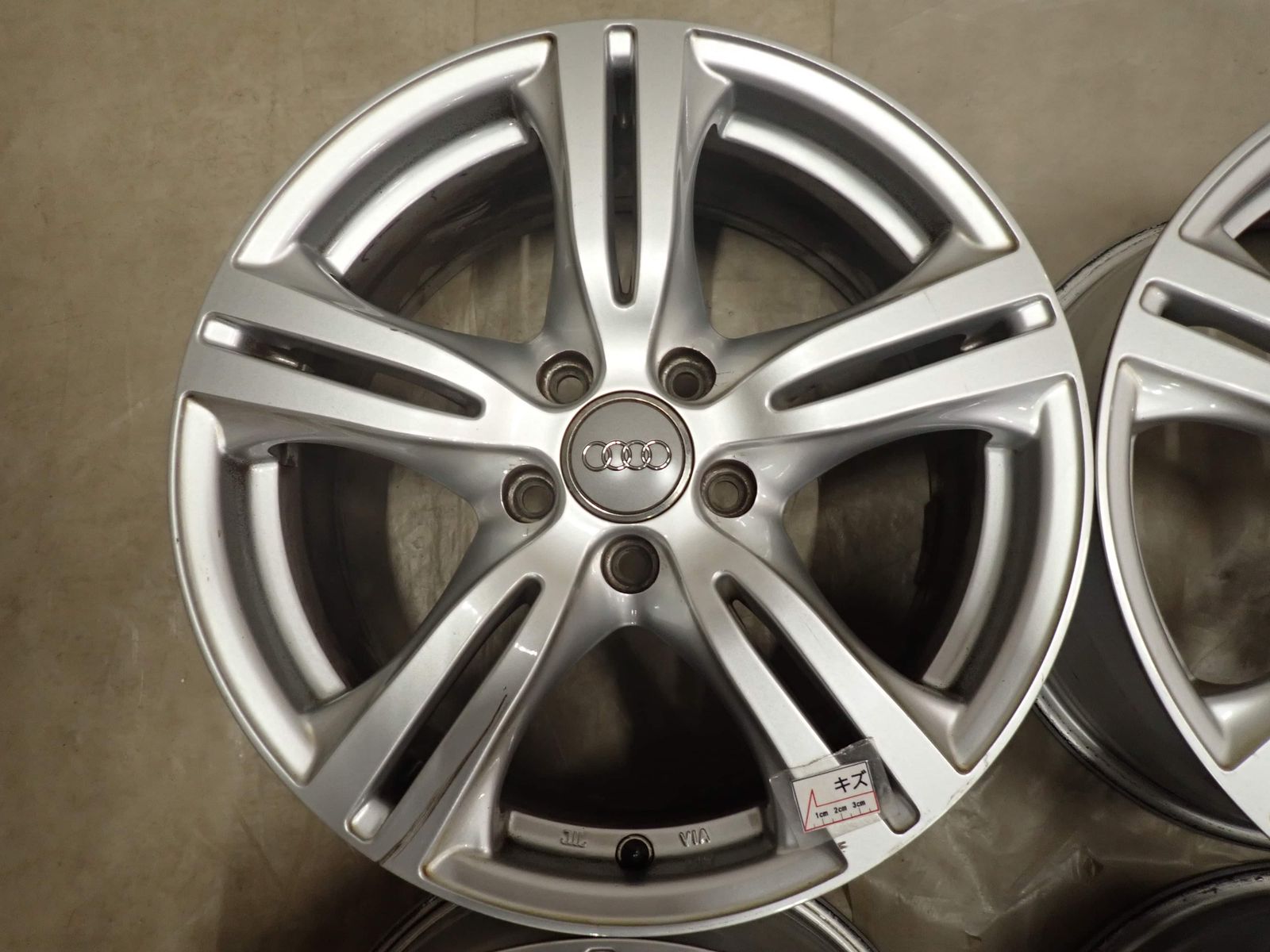 4本SET 会社宛 送料無料 17×7.5J デザイン アルミ ホイール 5穴 PCD 