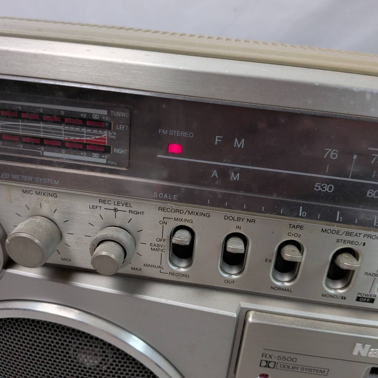 ラジカセ ナショナル RX-5500 シルバー 昭和レトロ - メルカリ