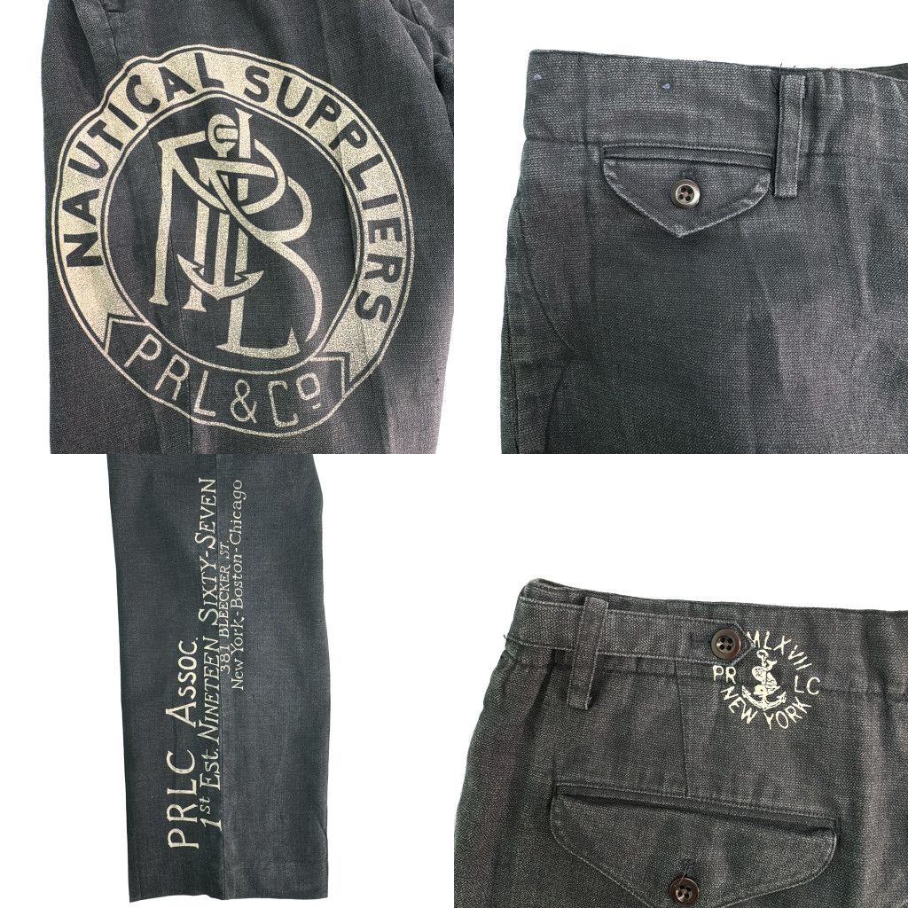 Polo by Ralph Lauren ポロ ラルフローレン リネン シルク ステンシル