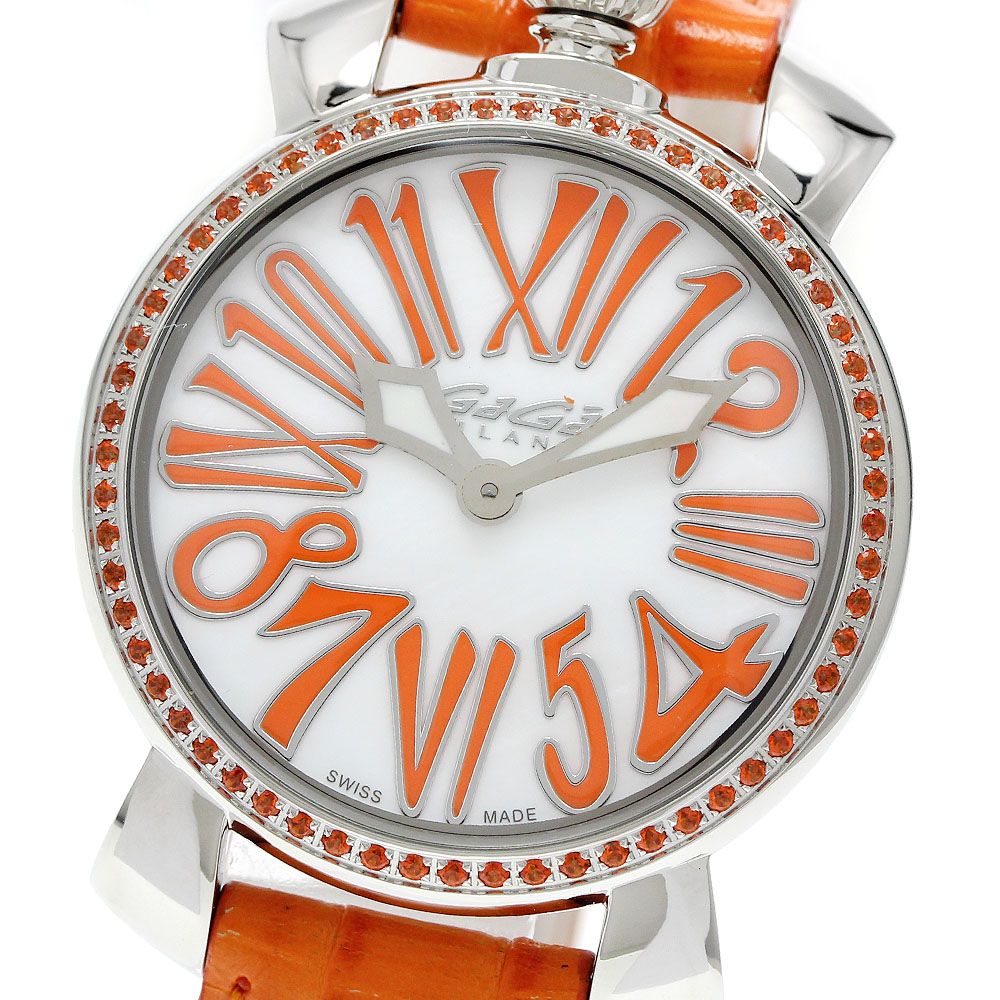 ガガミラノ GaGa MILANO 6025.05 マヌアーレ35MM クォーツ レディース 極美品 _947066 ガガミラノ GaGa MILANO 6025.05 マヌアーレ35MM クォーツ レディース