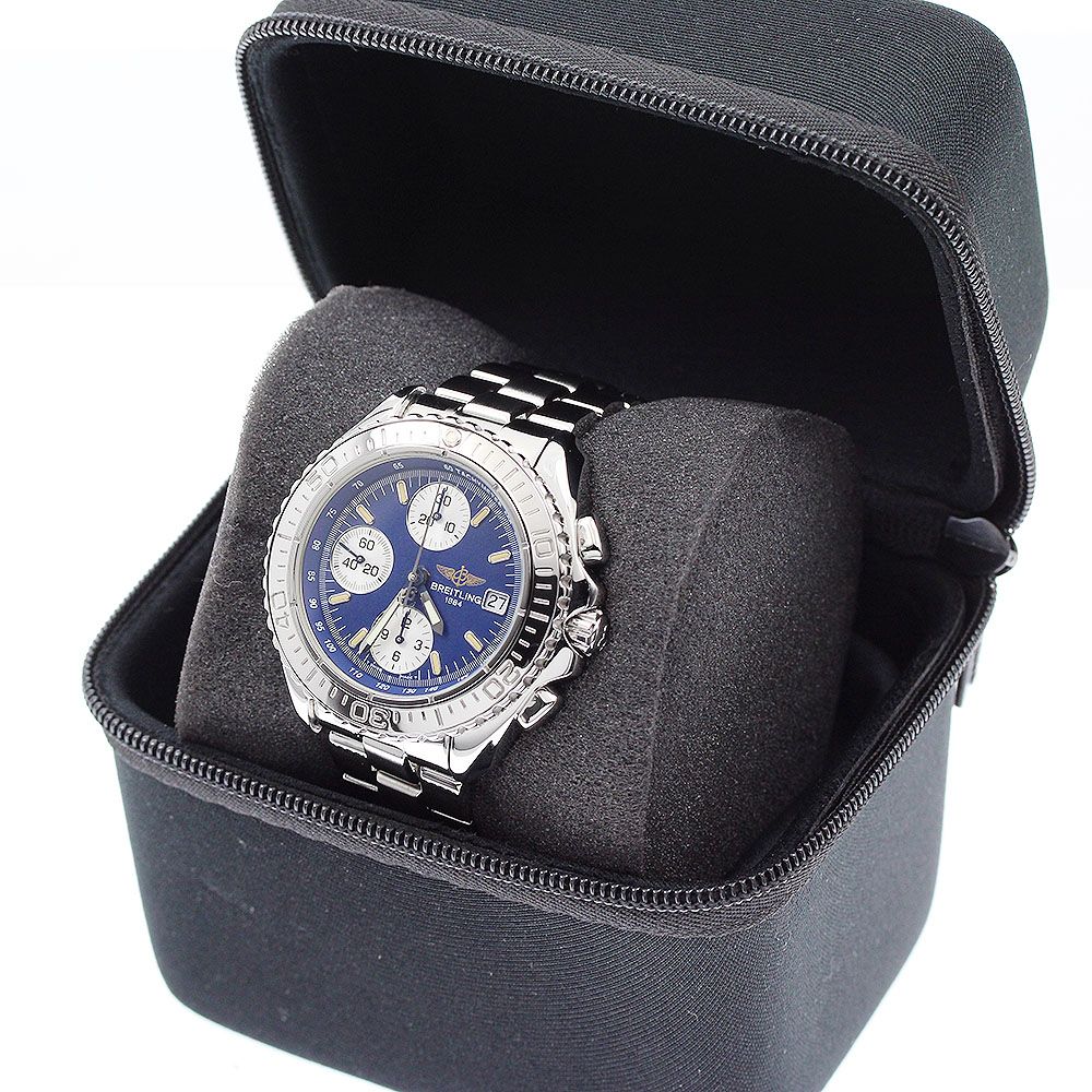  ブライトリング BREITLING A13051 クロノシャーク デイト 自動巻き メンズ _948648 クルーネック 自動巻き時計 腕時計(アナログ)