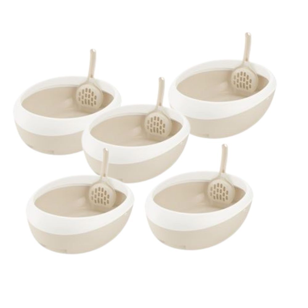 ラプレ ネコトイレ S ホワイト (ペット用品) (×5セット）