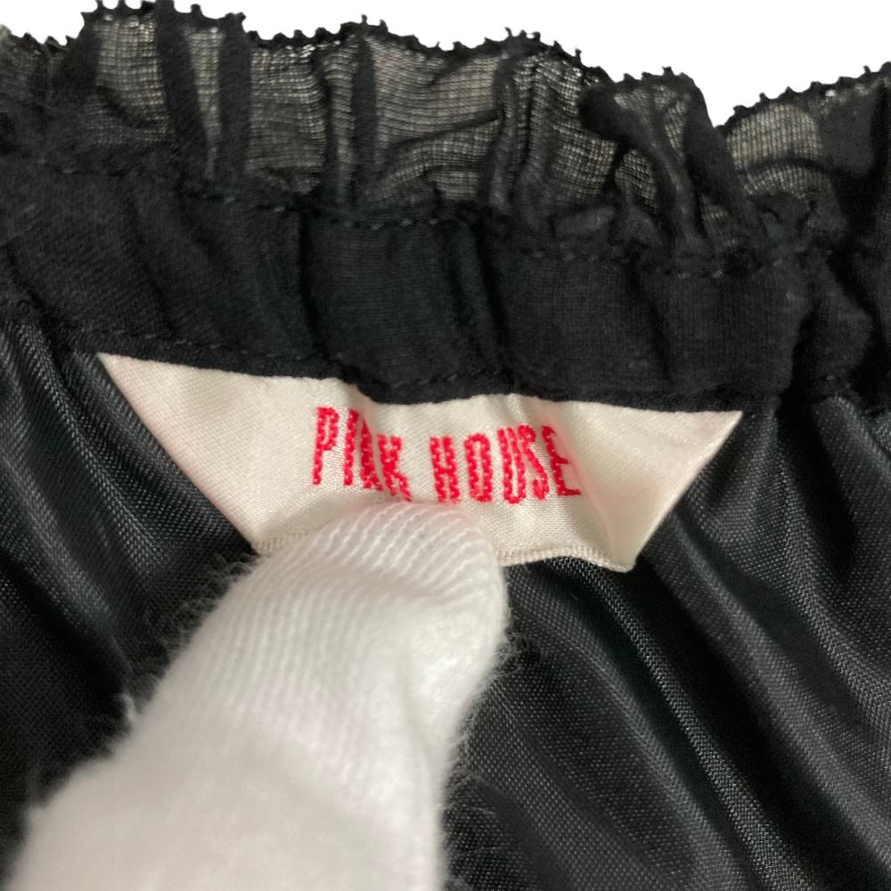 美品 PINK HOUSE ピンクハウス リボン ティアード レース スカート