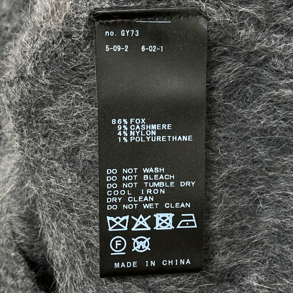 美品 25AW NOBLE ノーブル FOX/Caファー ノースリーブ ニットフロント