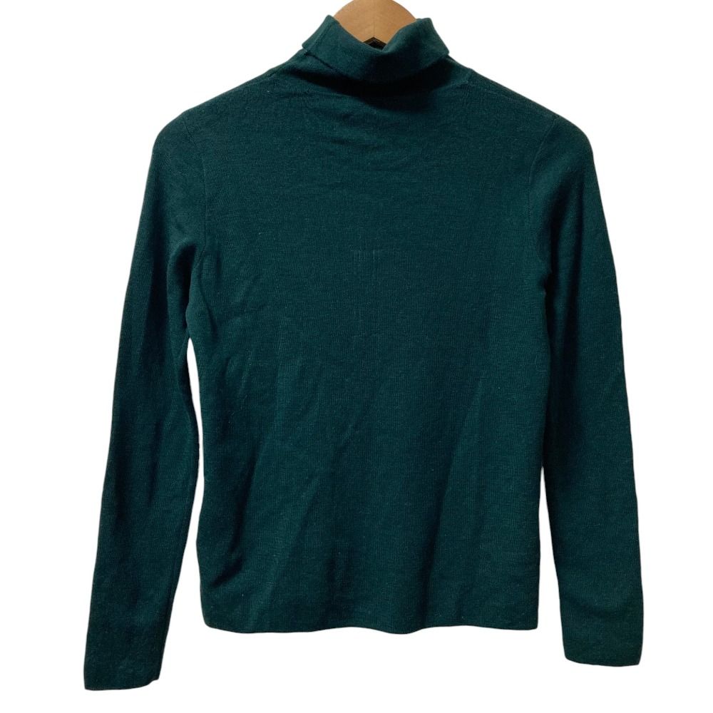 美品 MAISON KITSUNE メゾンキツネ FOX HEAD PATCH FITTED TURTLENECK タートルネック ニット セーター サイズS グリーン レディース 古着 中古 USED MAISON KITSUNE' - 美品 MAISON KITSUNE メゾンキツネ FOX HEAD PATCH