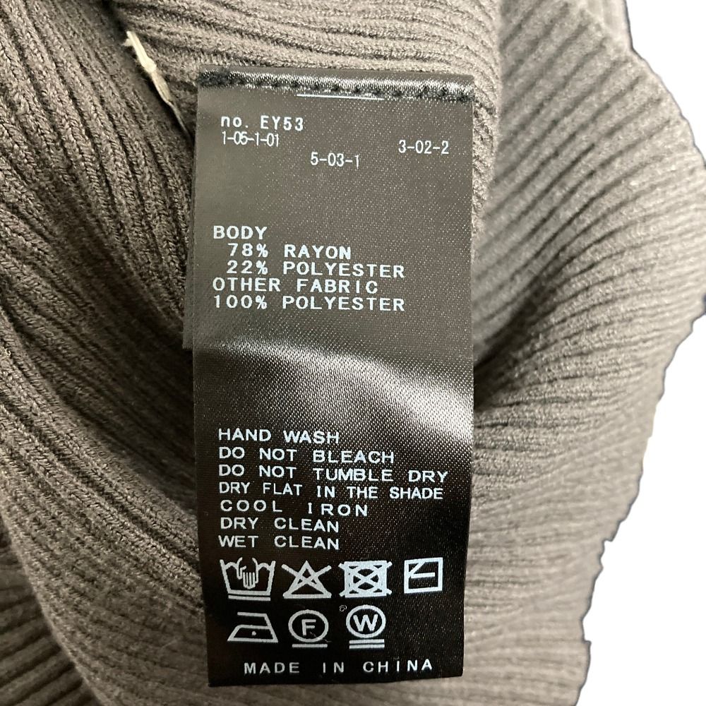 美品 25AW IENA イエナ バイカラー 襟RIB ホールガーメント プルオーバー レース襟 リブニットブラウス グレー レディース 古着 中古 USED 美品 25AW IENA イエナ バイカラー 襟RIB ホールガーメント プル
