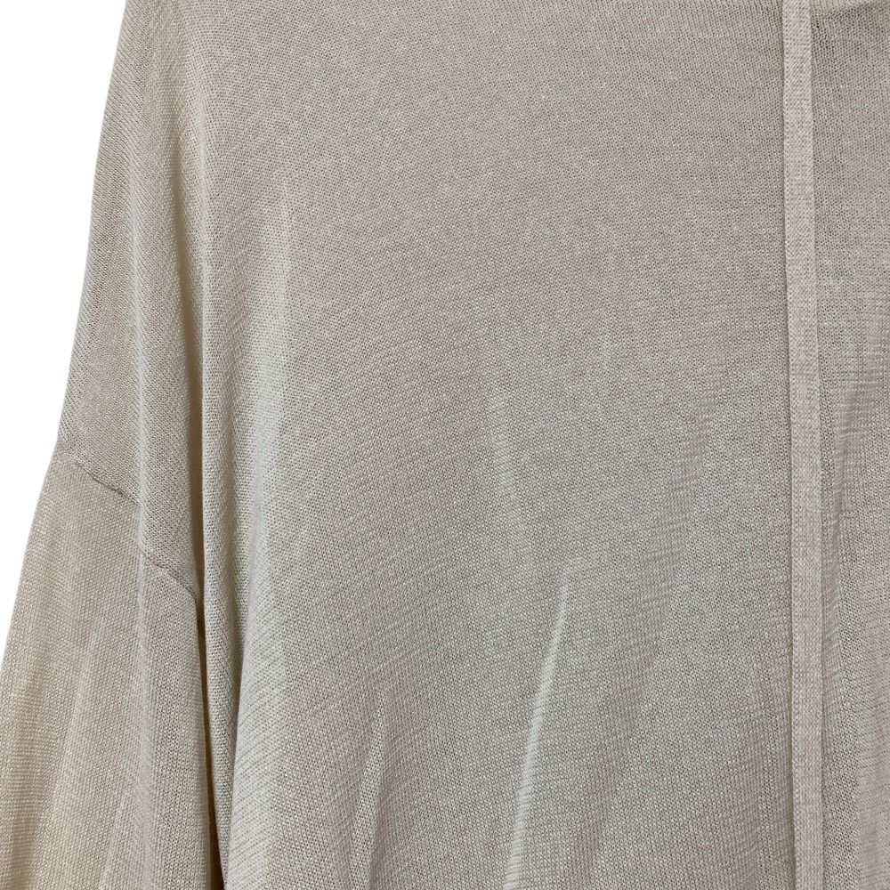 美品 23SS 23区 ニジュウサンク シアーコットンナイロン ニット 