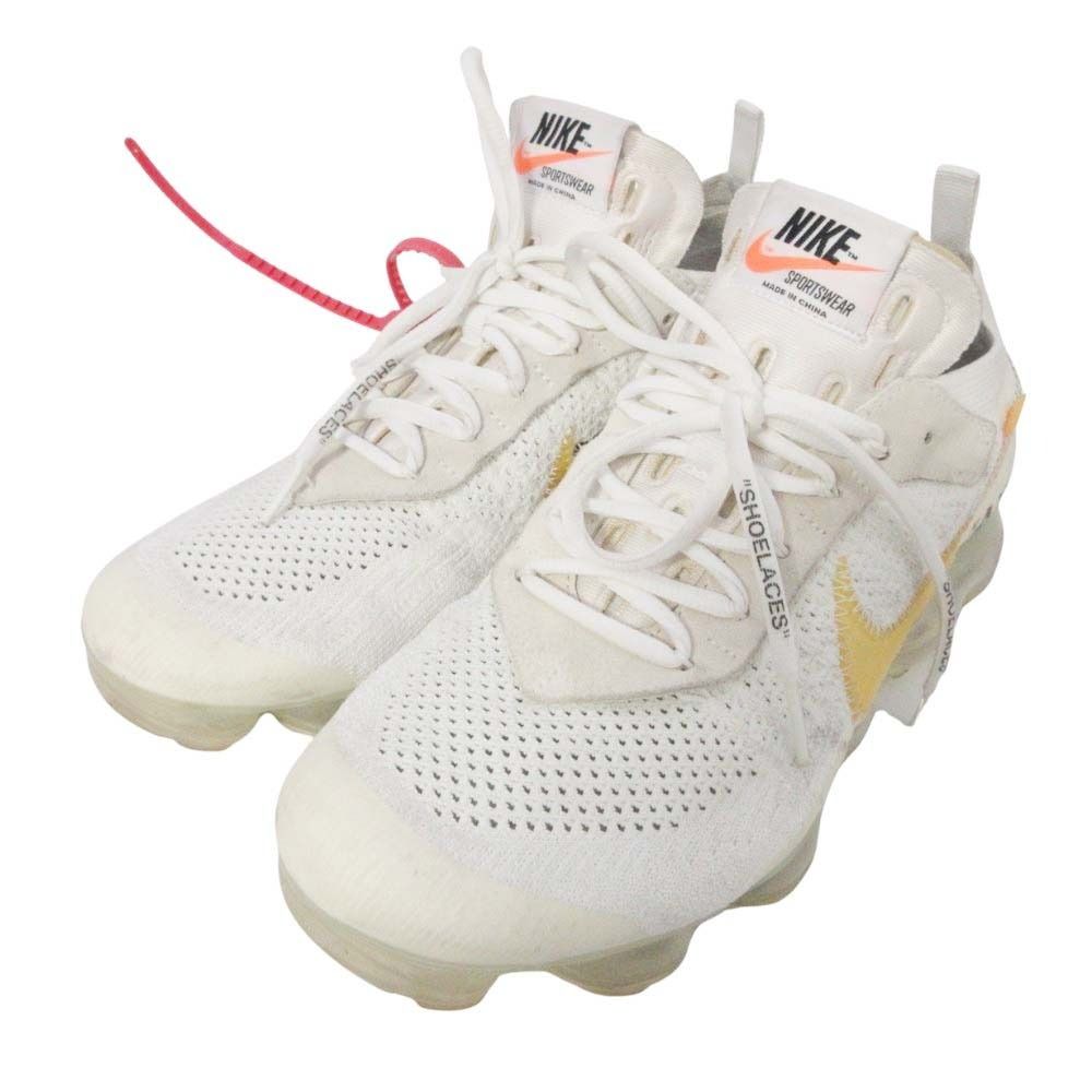 NIKE x Off-white ナイキ オフホワイト Air Vapormax White エアヴェイパーマックス スニーカー AA3831-100 9.5/27.5cm ホワイト メンズ 古着 中古 USED