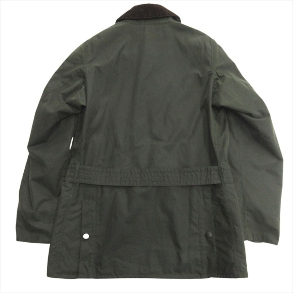 美品 Barbour × BEAMS F 40th別注 バブアー × ビームスエフ SL BEAUCHAMP ビューチャンプ ジャケット オイルド 36 セージ グリーン メンズ 古着 中古 USED 美品 Barbour × BEAMS F 40th別注 バブアー × ビームスエフ SL
