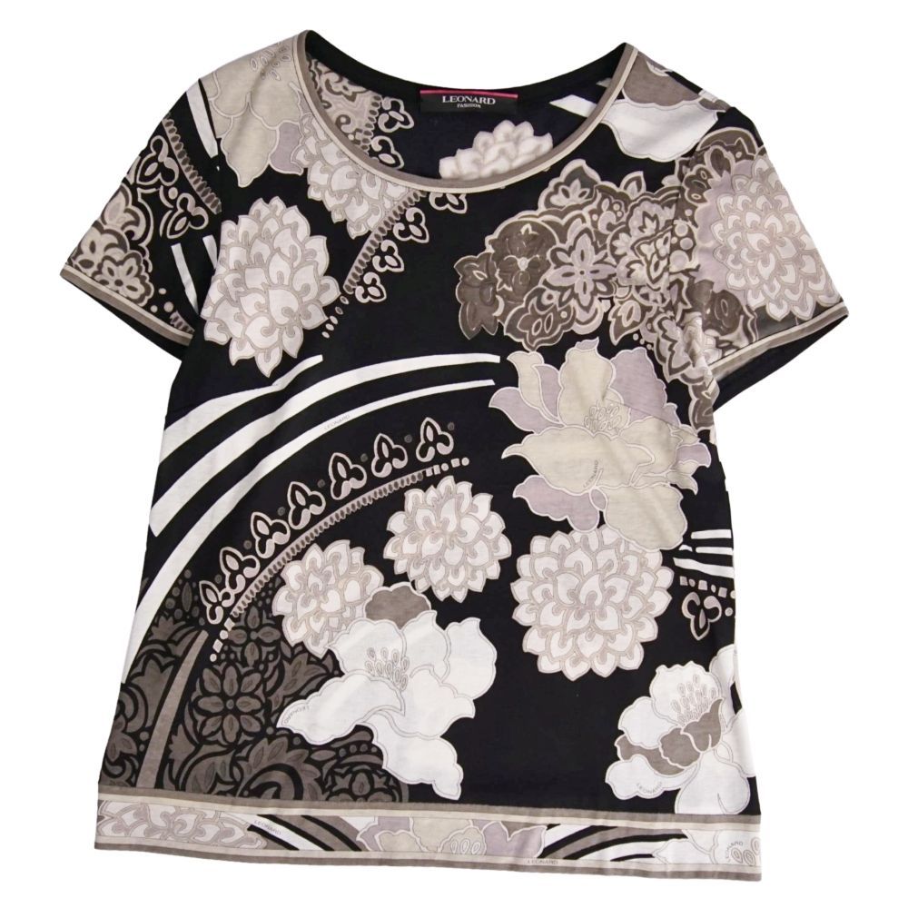 美品 レオナール LEONARD FASHION Tシャツ カットソー ショート - メルカリ