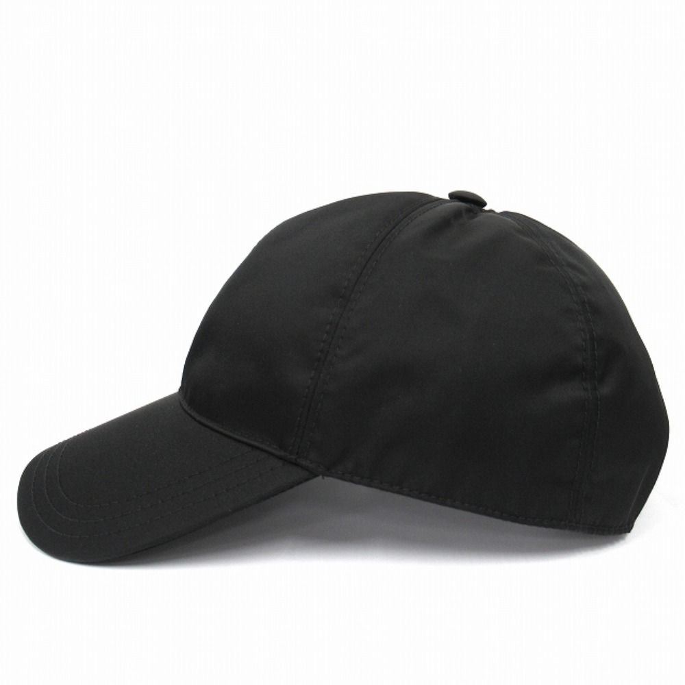 美品 PRADA プラダ Re-Nylon ベースボール キャップ 帽子 6パネル トラ 
