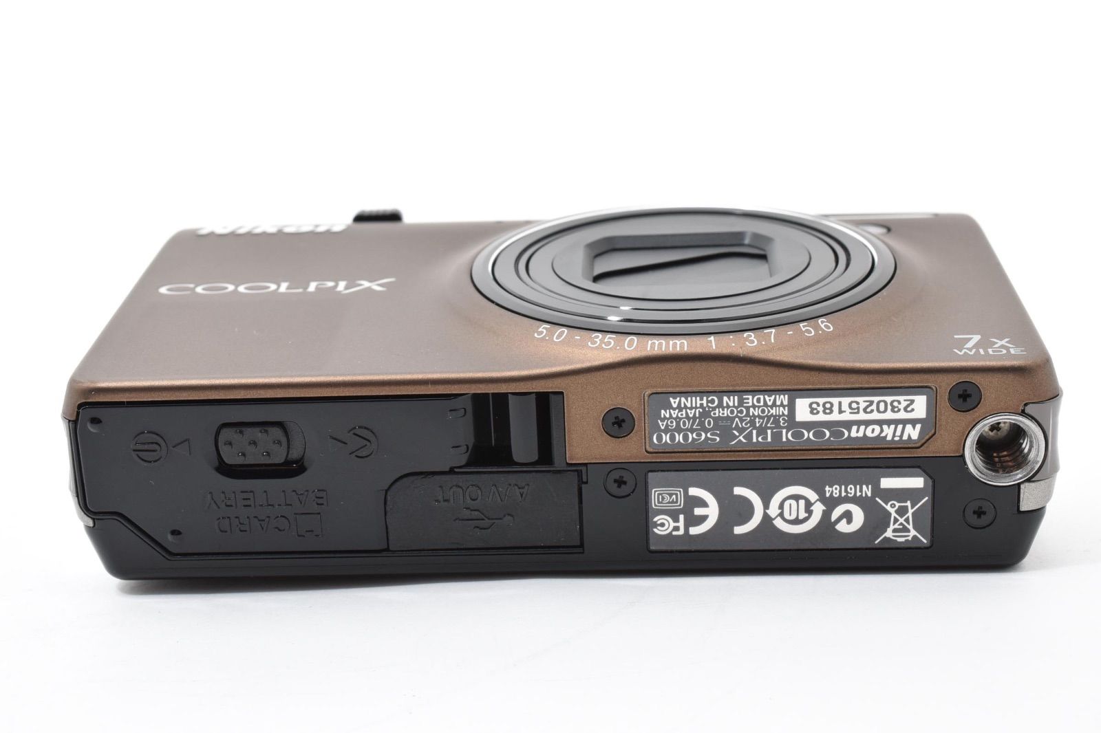☆外観美品☆ Nikon ニコン CoolPix S6000 ソフトブラウン 
