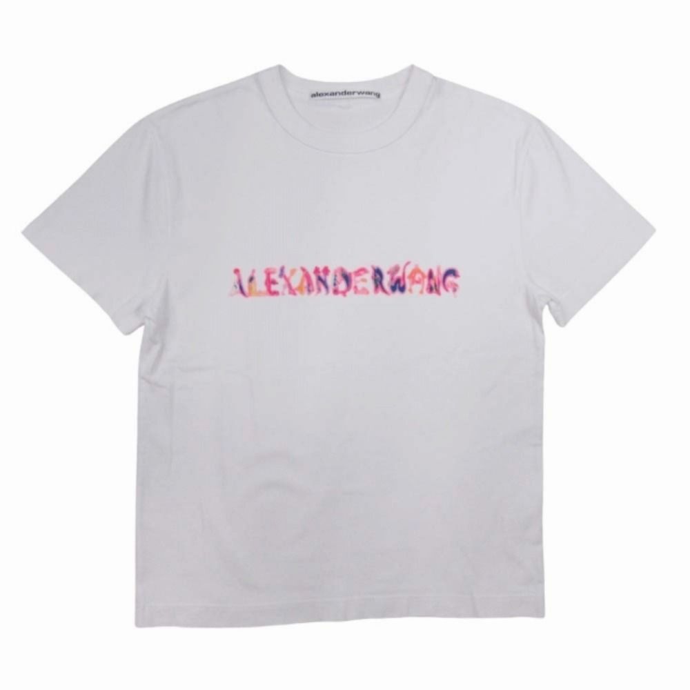 AlexanderWang ロゴ 半袖 アレキサンダー ワン 白 Tシャツ