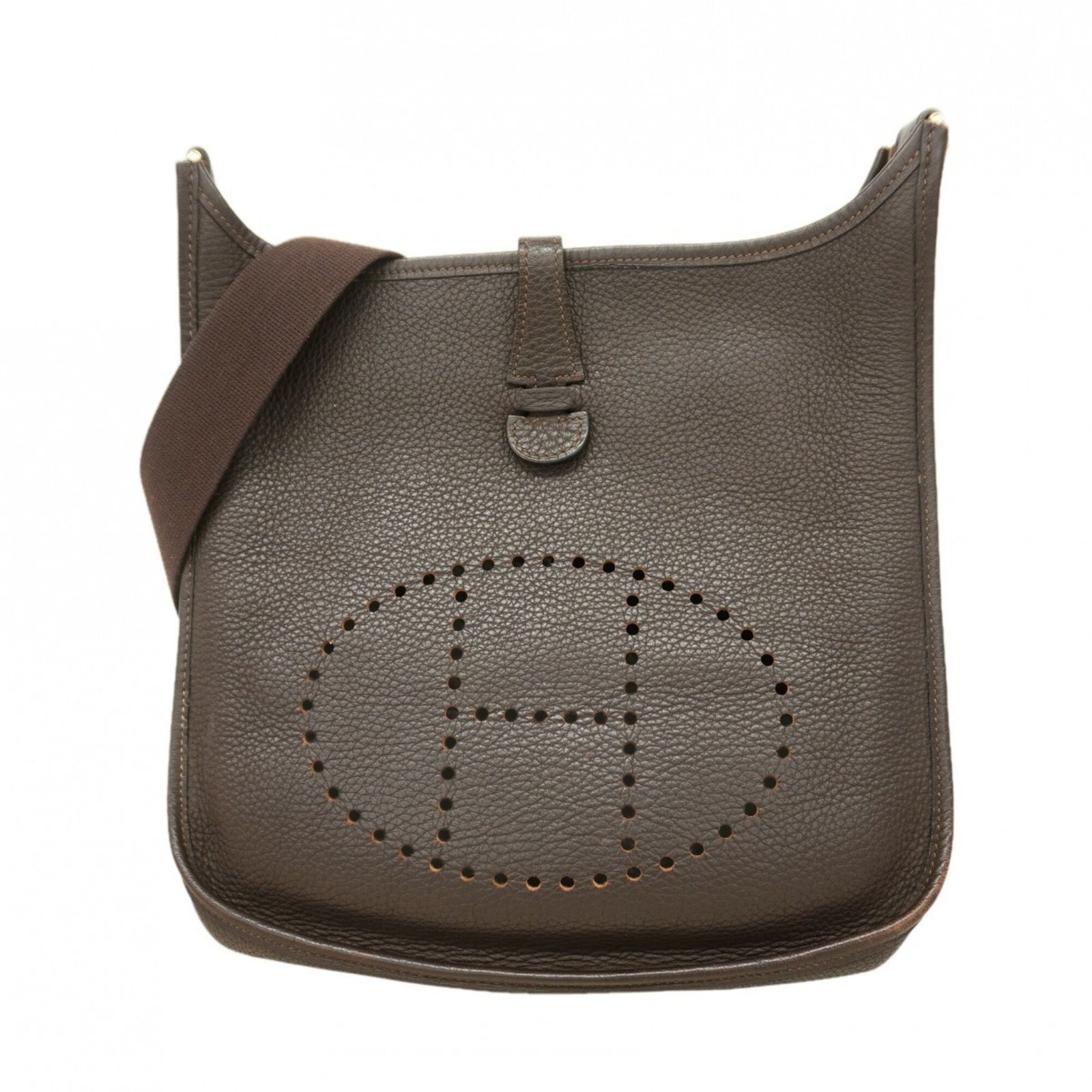 ★SALE【6db1186】エルメス ショルダーバッグ エヴリン1PM トリヨンクレマンス エベーヌ シャンパンゴールド金具 □I刻印【中古】レディース HERMES - エルメス HERMES エヴリン 1 アン PM ショルダーバッグ