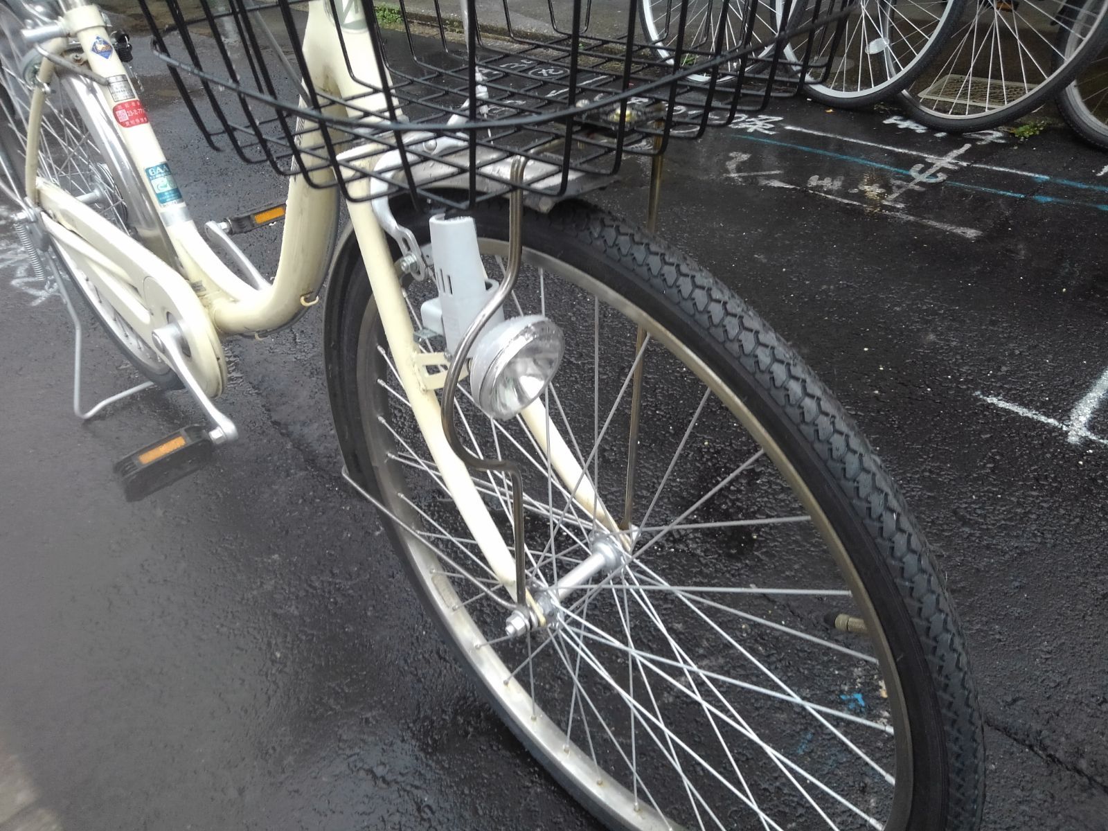 中古自転車４０６２　前後タイヤ新品！　ブリヂストン　ノルコグ　２４インチ　ギヤなし　ダイナモライト 引き取り限定！(名古屋市昭和区)中古自転車4062 前後タイヤ新品