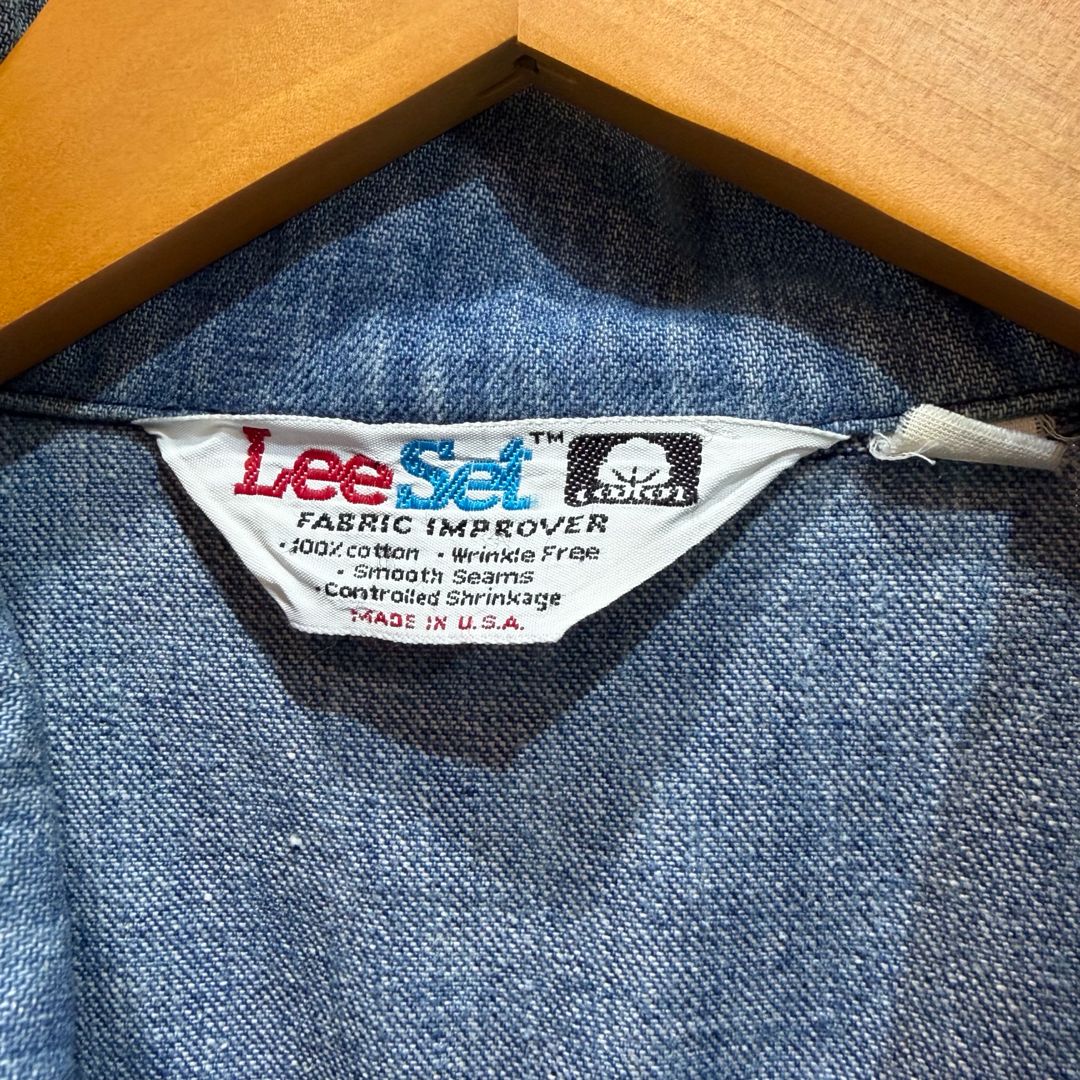 70s Lee Lee Set denim shirt jacket 70年代 リーセット デニムシャツ