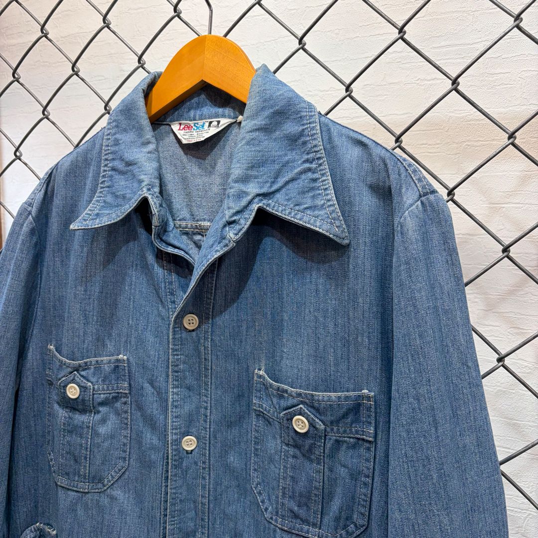 70s Lee Lee Set denim shirt jacket 70年代 リーセット デニムシャツ