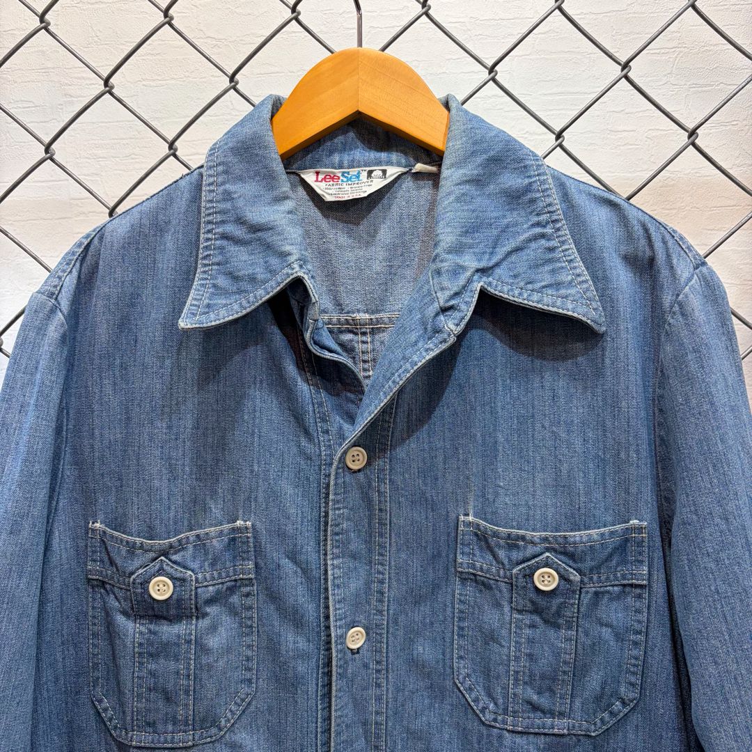 70s Lee Lee Set denim shirt jacket 70年代 リーセット デニムシャツ