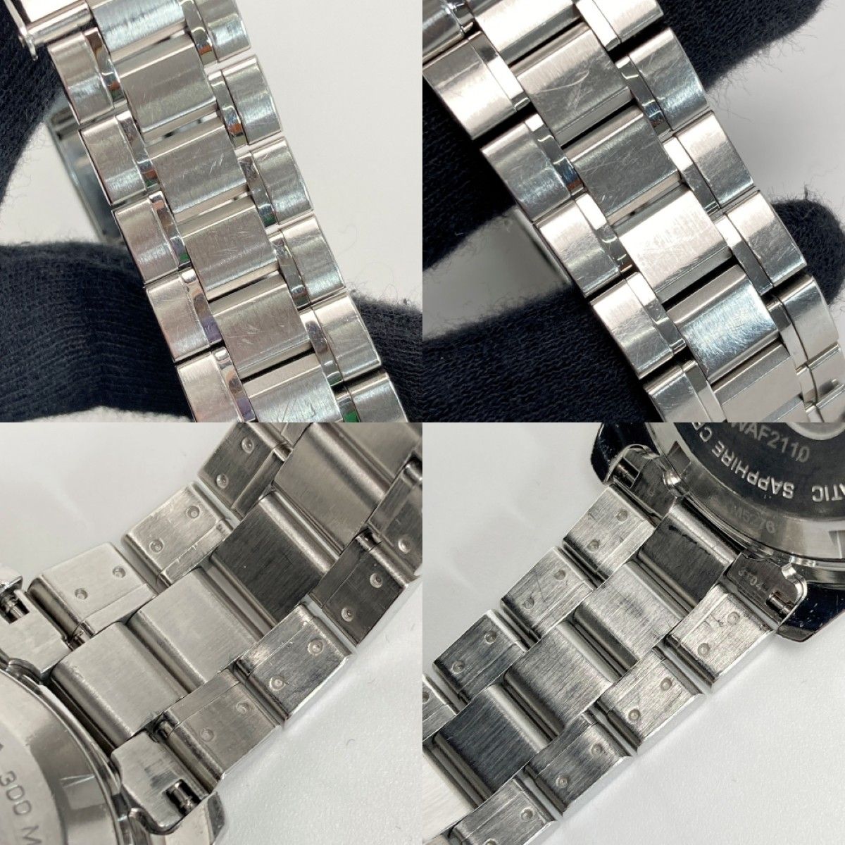  TAG HEUER タグホイヤー アクアレーサー デイト WAF2110 ブラック 自動巻き メンズ 腕時計 箱 取説有 カットソー 自動巻き時計 腕時計(アナログ)