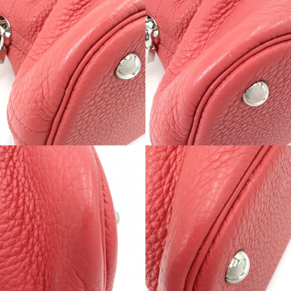 HERMES エルメス 2WAY ボリード35 ハンドバッグ ショルダーバッグ 肩掛け 斜め掛け □N レザー    レッド系 シルバー金具 レディース 2010年【中古品】 エルメス 2WAY レディース ボリード35 ハンドバッグ ショルダーバッグ