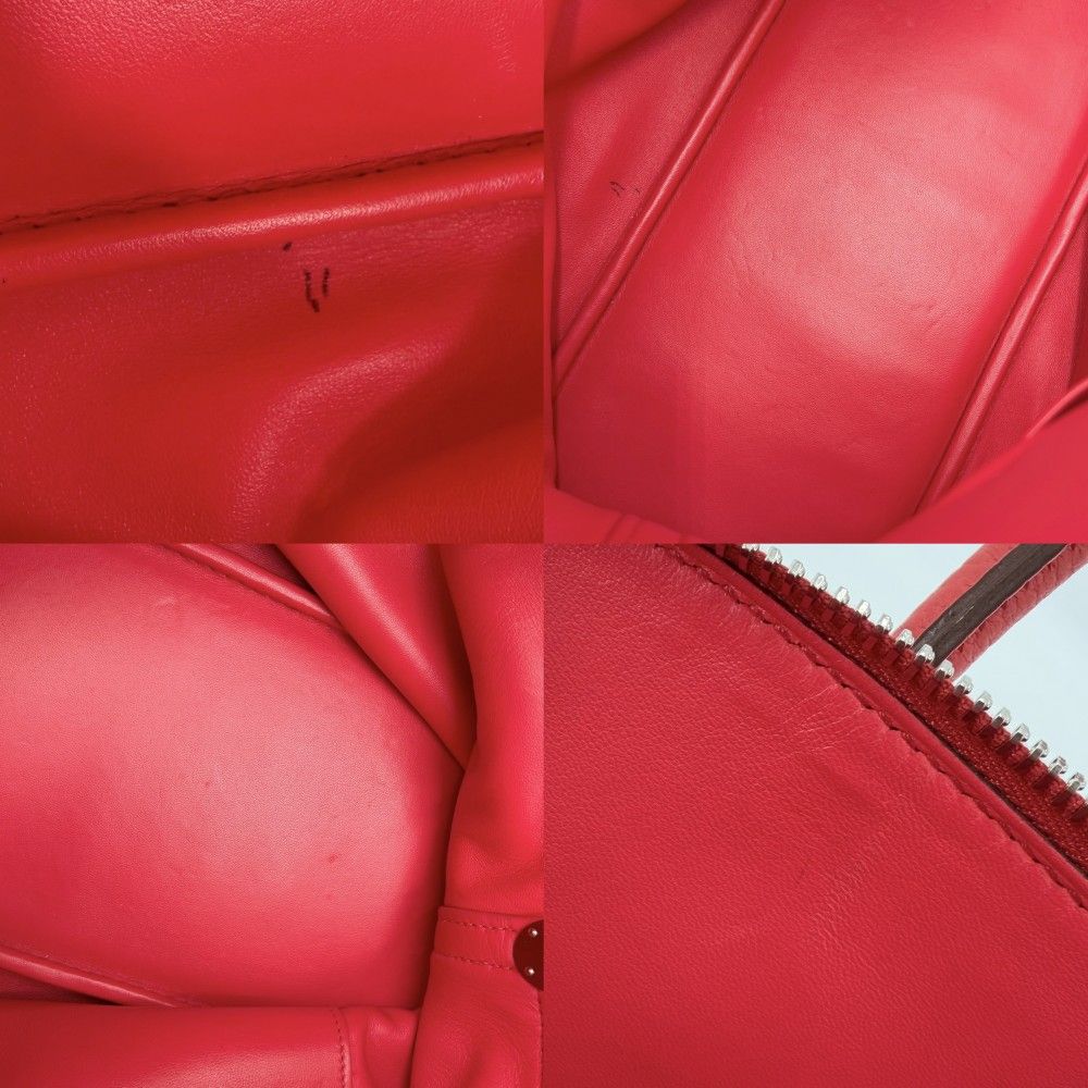HERMES エルメス 2WAY ボリード35 ハンドバッグ ショルダーバッグ 肩掛け 斜め掛け □N レザー    レッド系 シルバー金具 レディース 2010年【中古品】 エルメス 2WAY レディース ボリード35 ハンドバッグ ショルダーバッグ