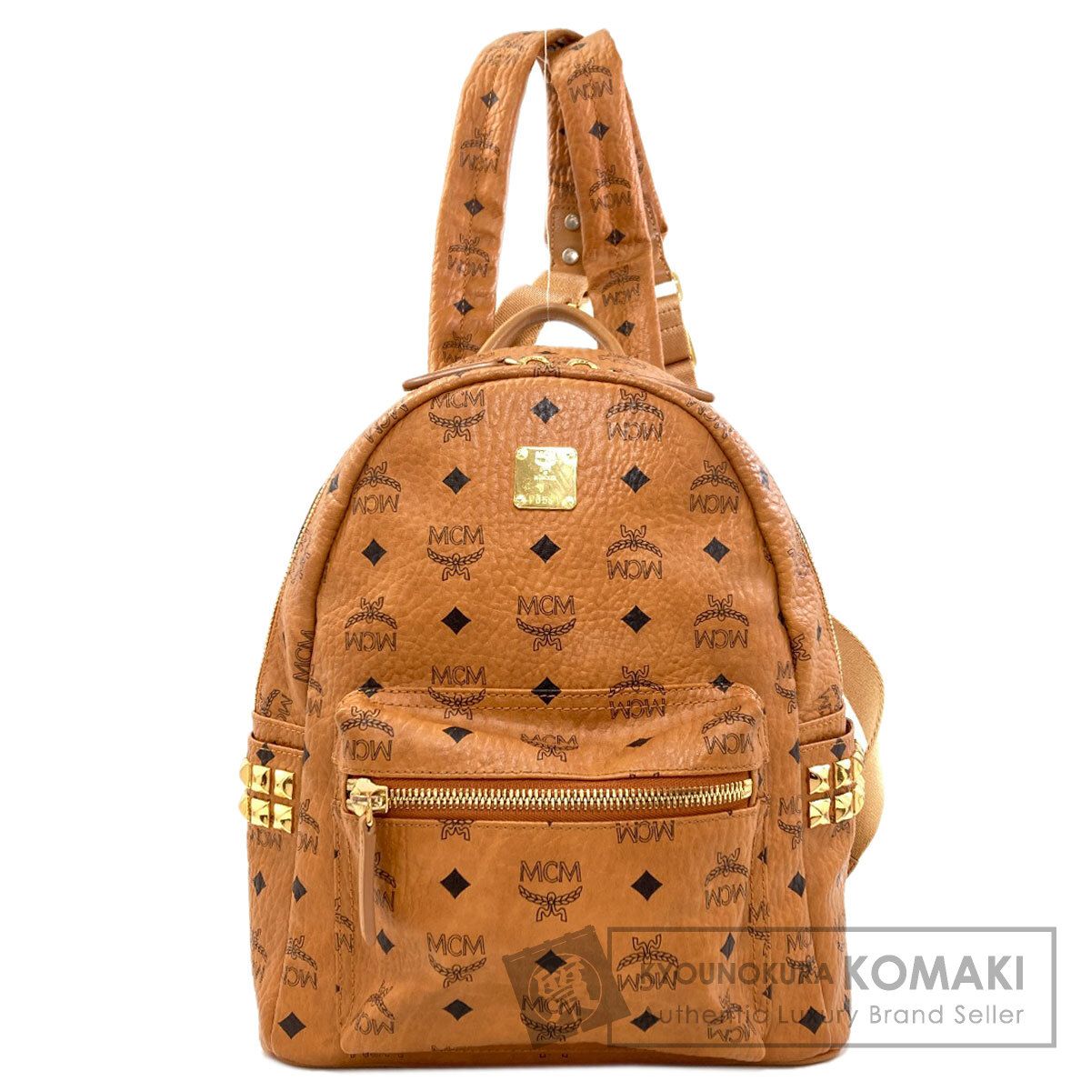 MCM エムシーエム ロゴ リュック・デイパック PVC レディース [中古 