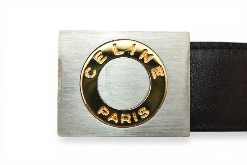 セリーヌ ベルト リバーシブル フリーサイズ レザー CELINE ブラック