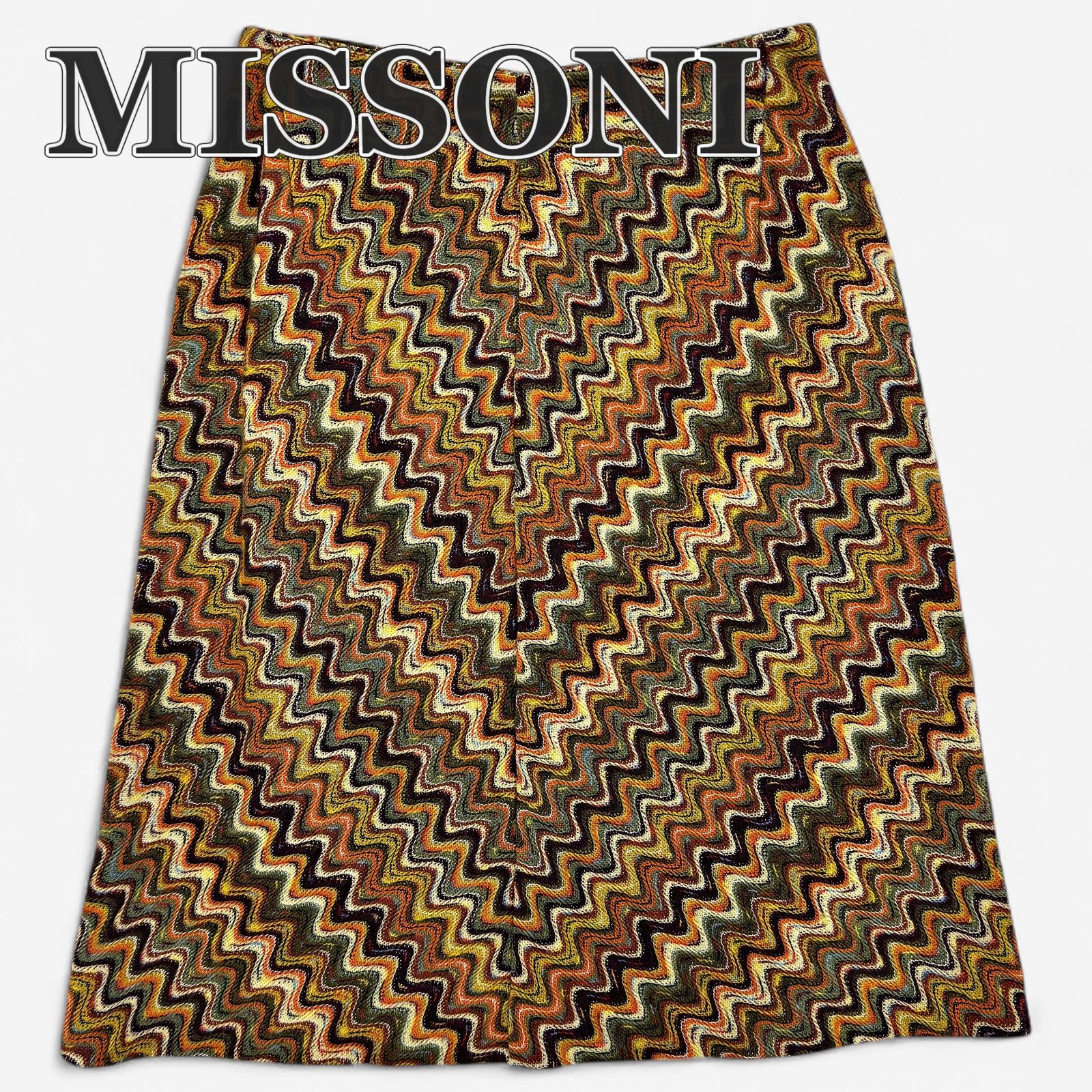ミッソーニ MISSONI 黄 グリーン スカート 38 中古・古着通販】missoni 