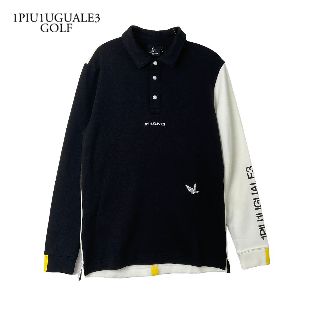 【未使用】1piu1uguale3デルピエロコラボPOLO 新品 1PIU1UGUALE3 GOLF × アレッサンドロデルピエロ ADP L/S BACK
