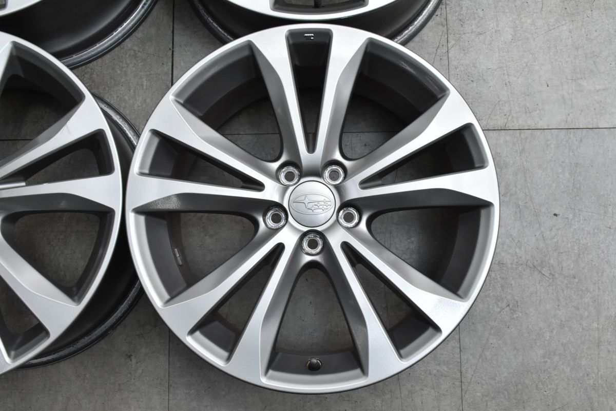 良好品】スバル BR レガシィ 純正 17in 7.5J +55 PCD100 4本 