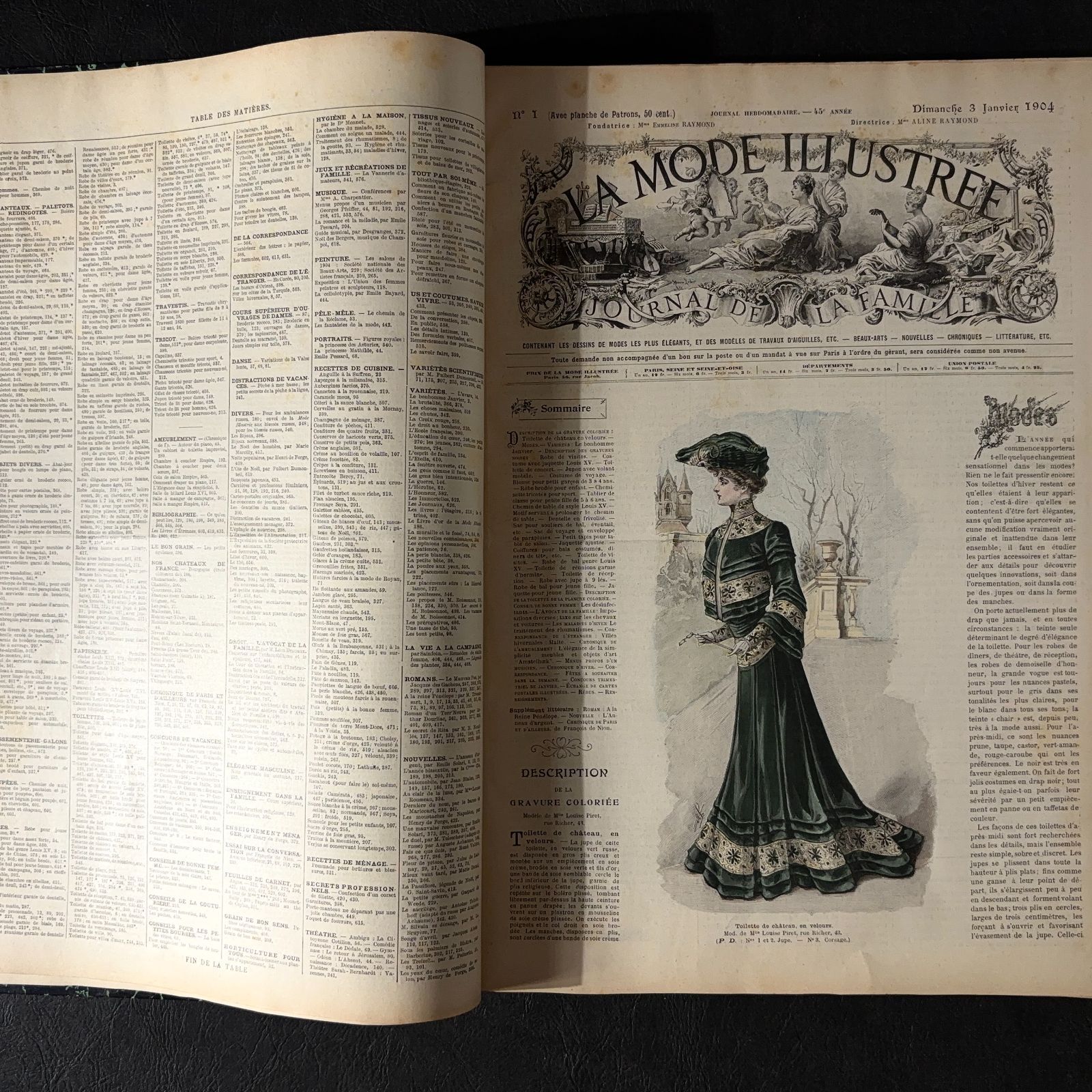 1875年銅版画◇フランス ファッション誌『ラ・モード・イリュストレ