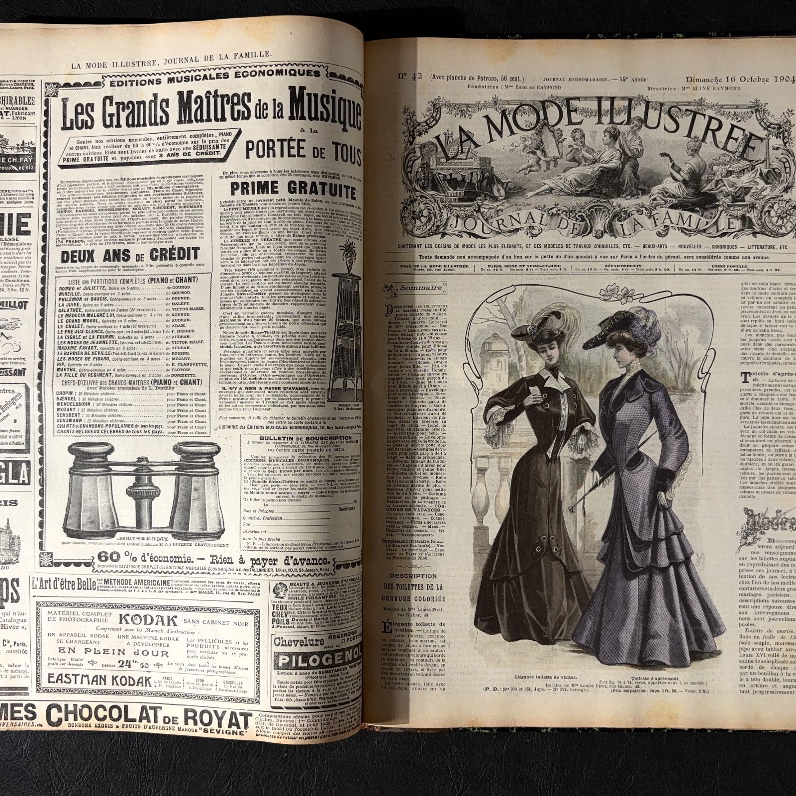 1881年銅版画◇フランス ファッション誌『ラ・モード・イリュストレ