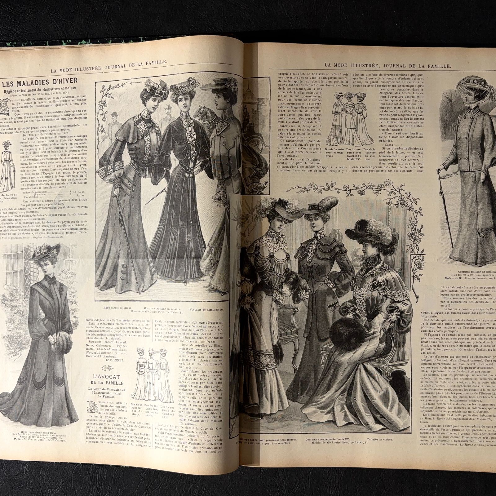 1881年銅版画◆フランス ファッション誌『ラ・モード・イリュストレ』No.22 1881年銅版画◇フランス ファッション誌『ラ・モード・イリュストレ