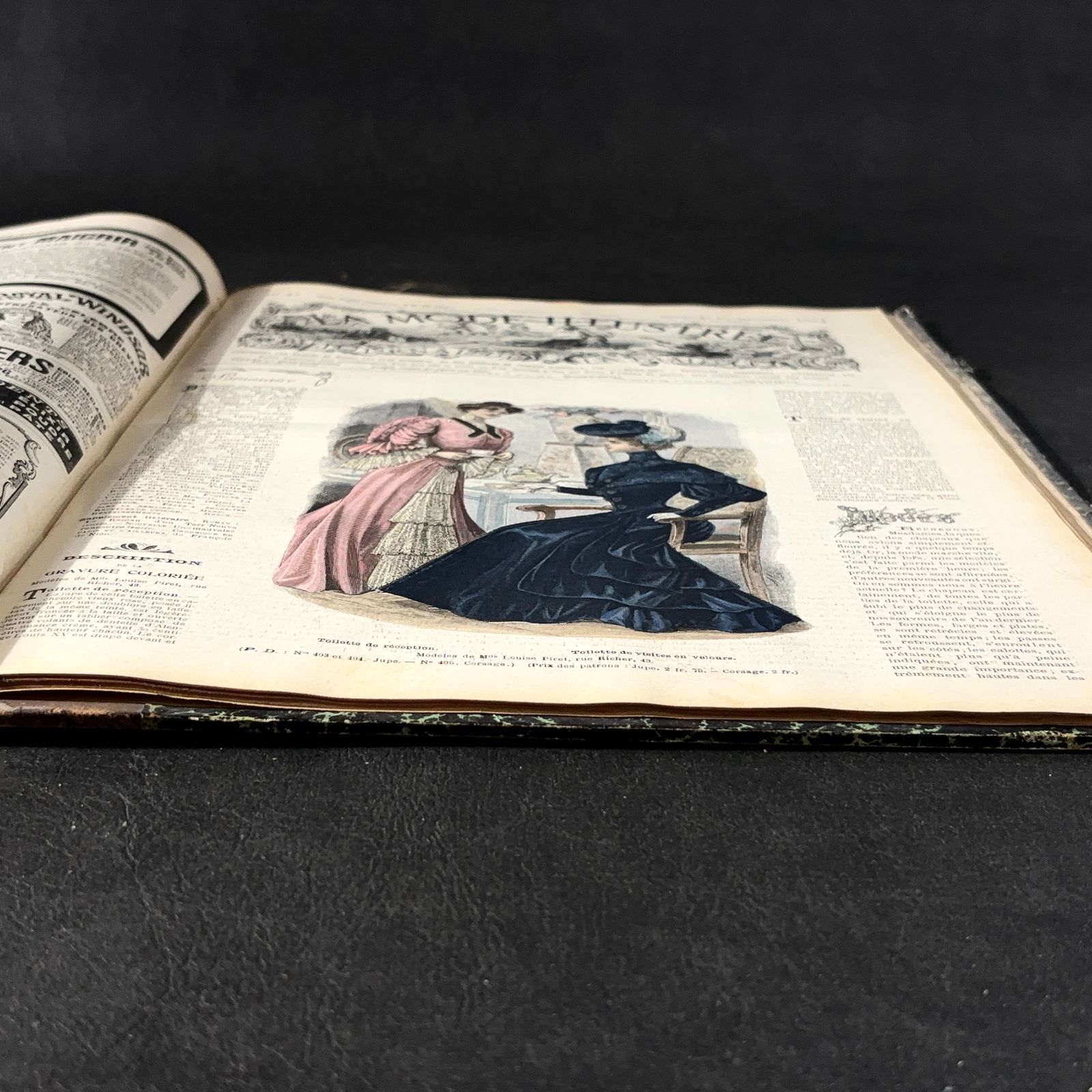 大好き 1874年銅版画◇フランス ファッション誌『ラ・モード