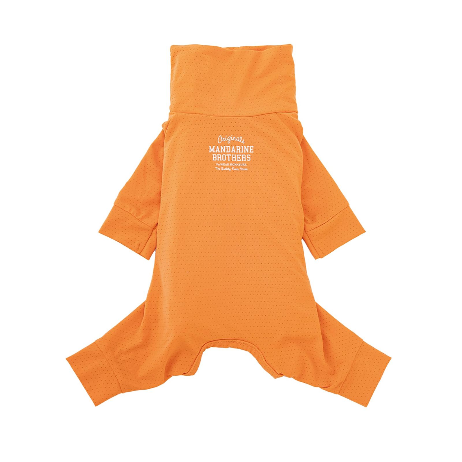 MANDARINE BROTHERS マンダリンブラザーズ INSECT SKIN TIGHT SUIT インセクトスキンタイトスーツ 防虫 犬 服 ドッグウェア つなぎ (PEACH, XS) [PEACH] [XS]