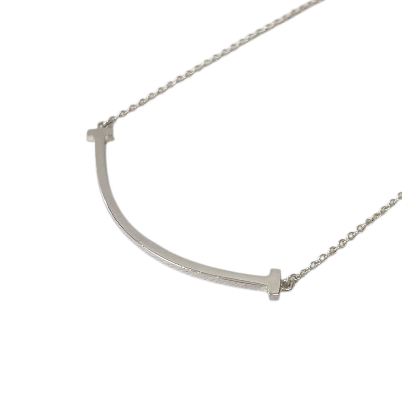 TIFFANY&Co. ティファニー Tスマイル スモール ネックレス SV925 2.4g