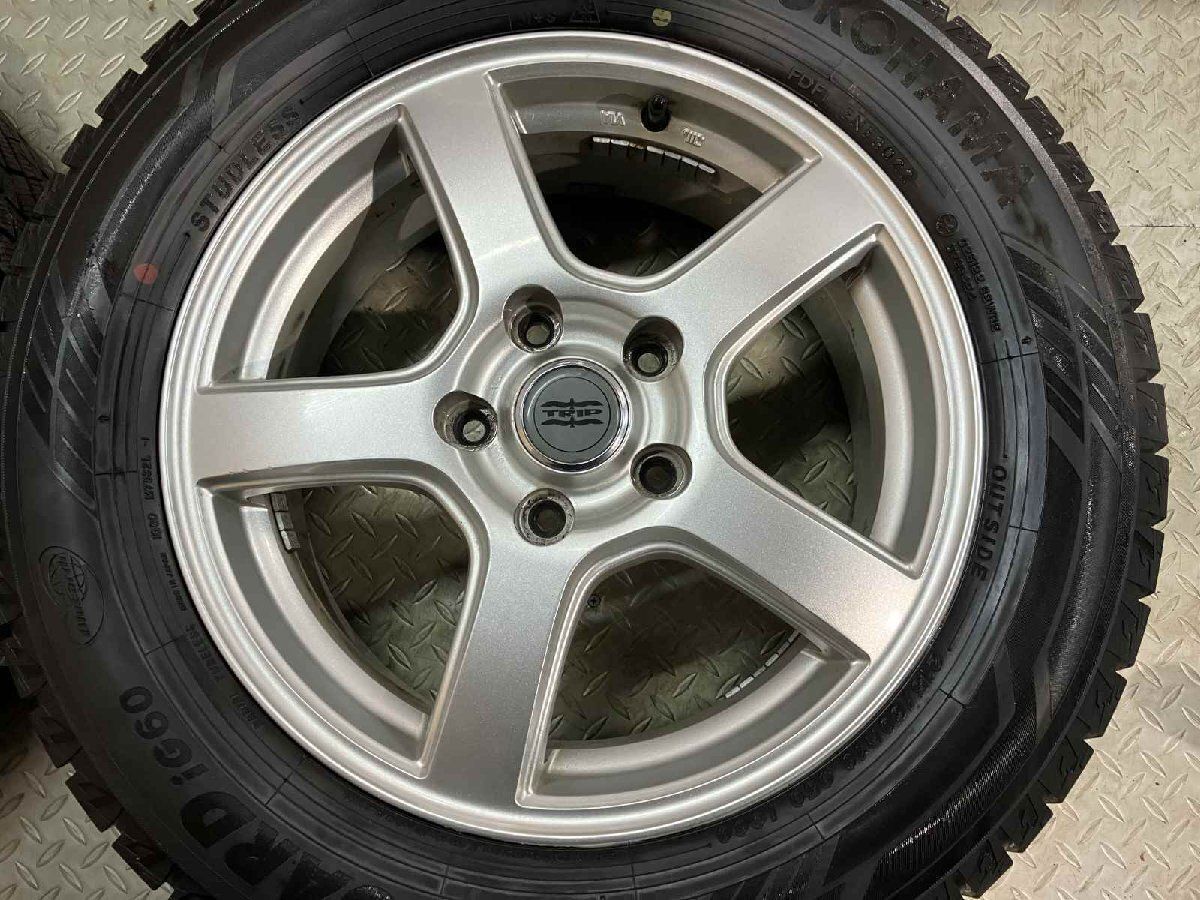 【YK ice GUARD iG60 215/60R16】スタッドレス【TRIP R5 トリップ 16インチ 6.5J5HPCD114.3+54】22年製 バリ溝 ヴェゼル等　(MTA240) クレジットカード QRコード決済可 YK ice GUARD iG60 215/60R16】スタッドレス【TRIP R5 トリップ 16