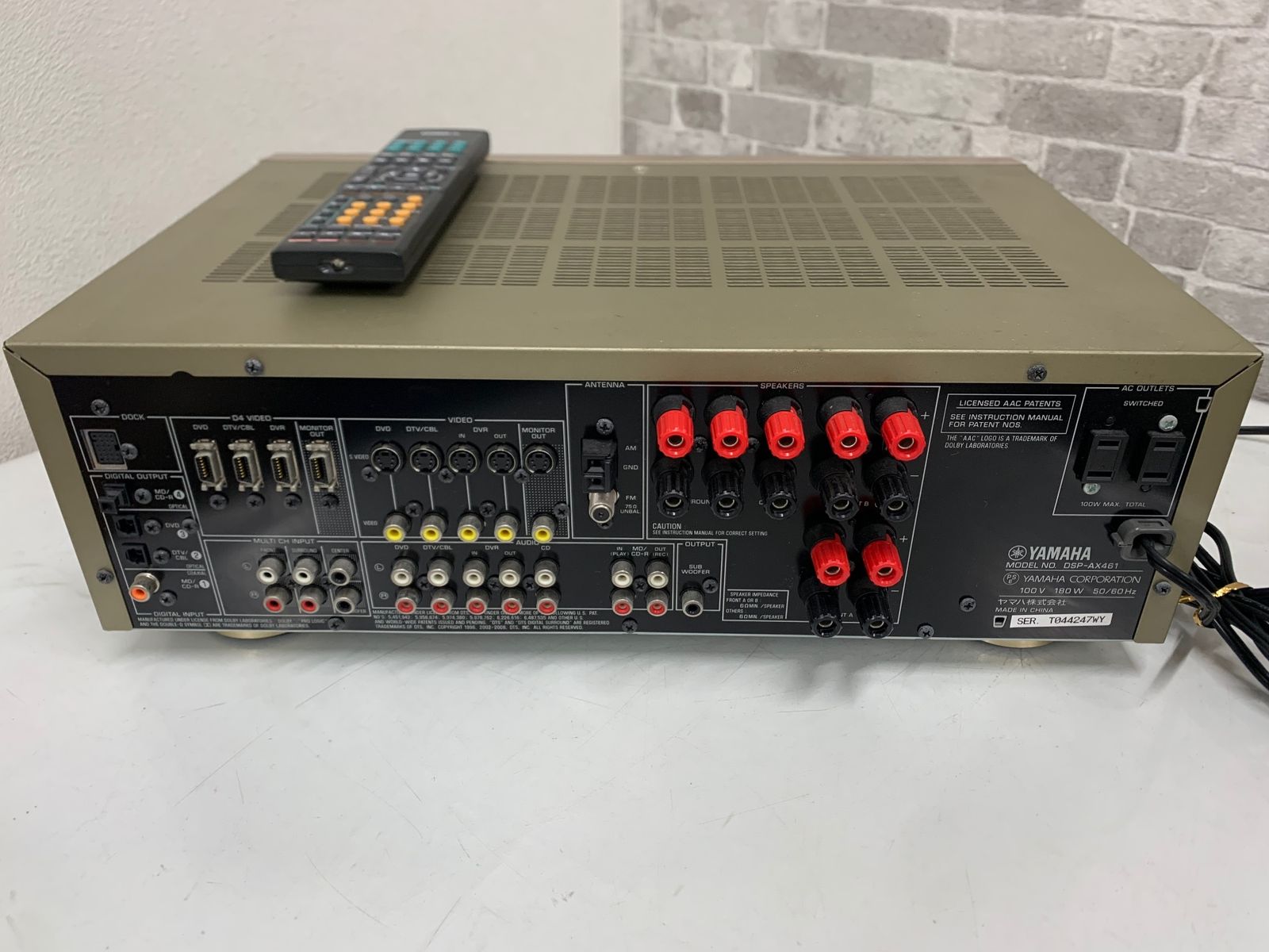 ジャンク☆ YAMAHA ヤマハ AVアンプ DSP-AX461 リモコン付き - メルカリ
