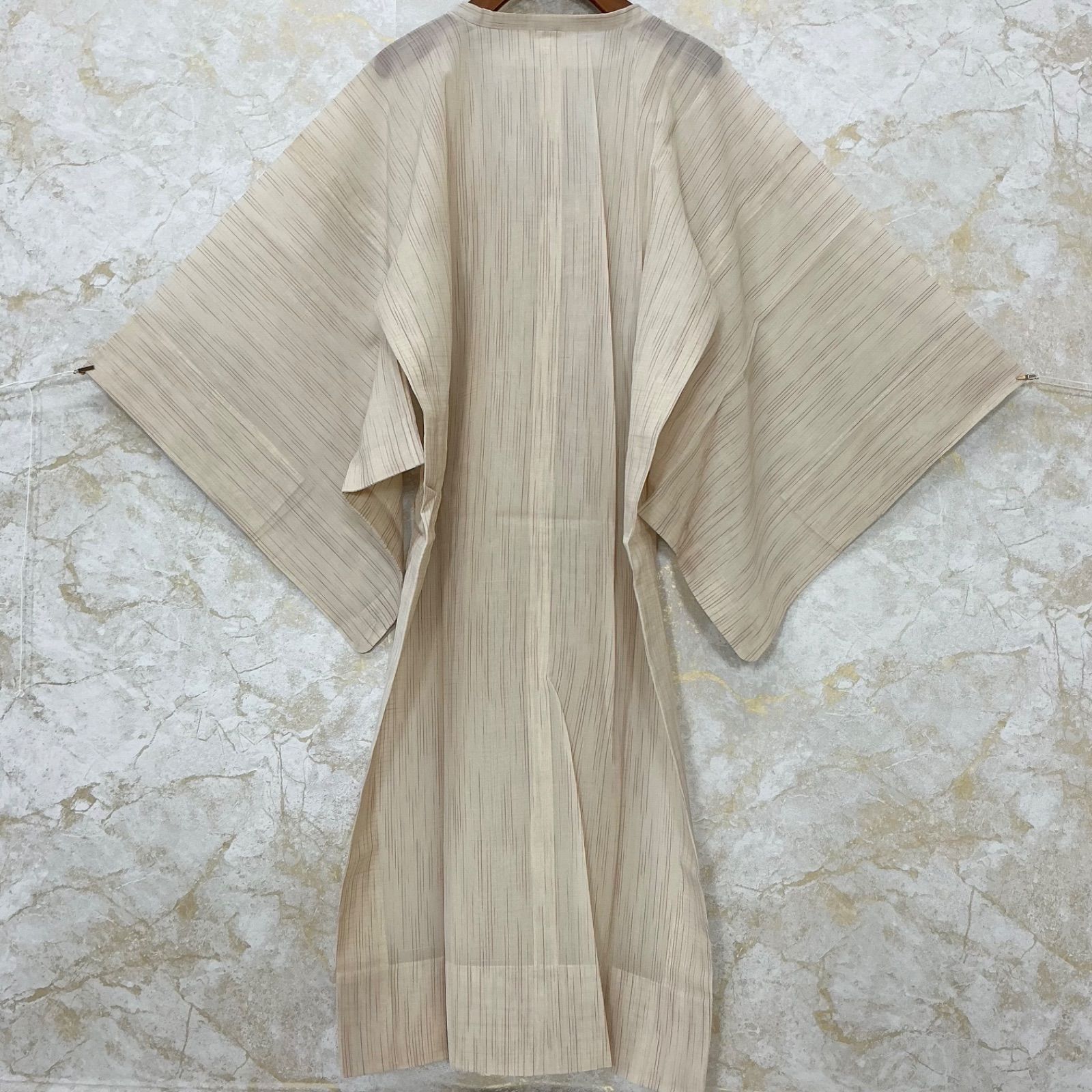 kimono+one◇kimonoarisa◇夏物単衣◇未使用同然◇紗織りのロング道行 
