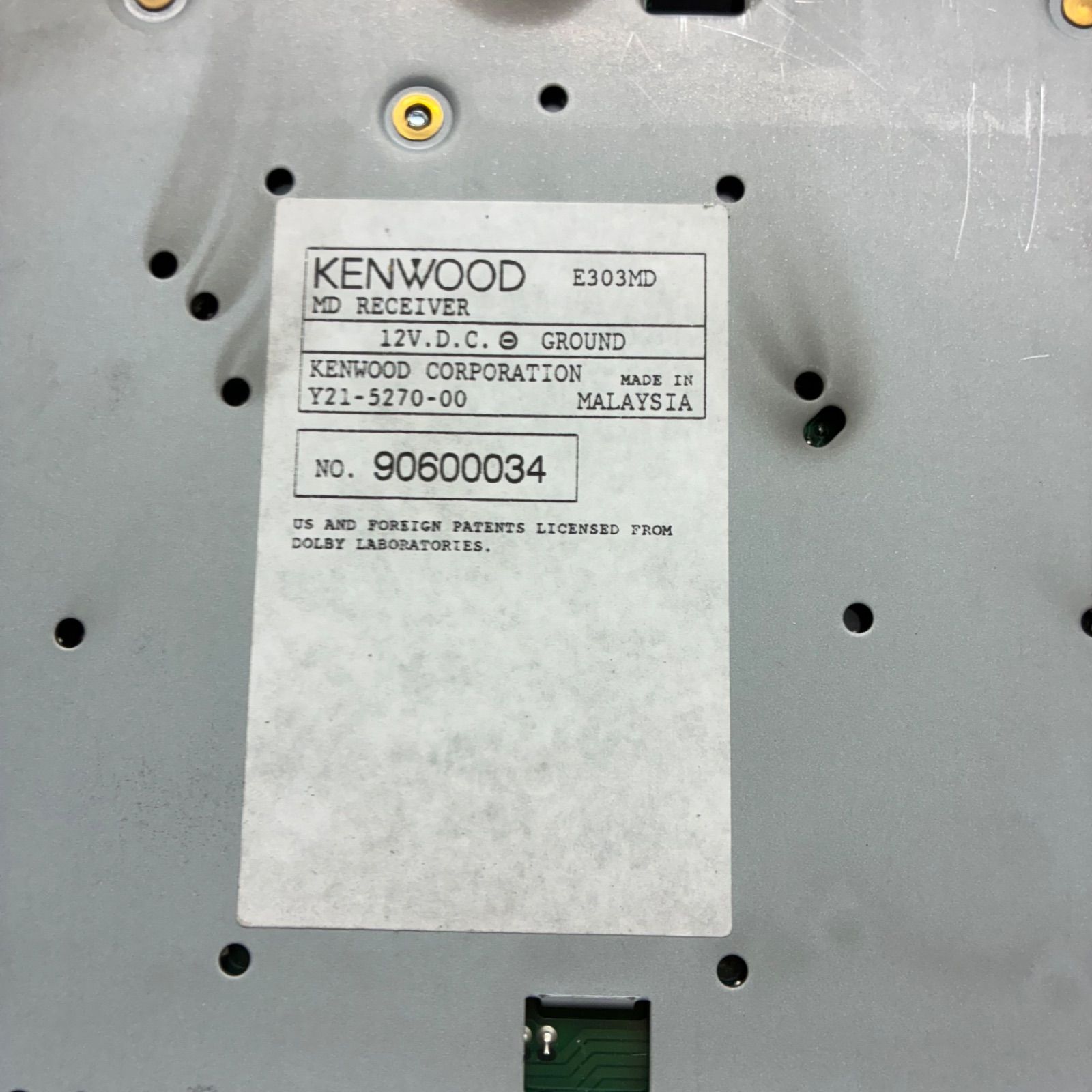 Y【当時物】ケンウッド KENWOOD E303MD 1DIN カーオーディオ