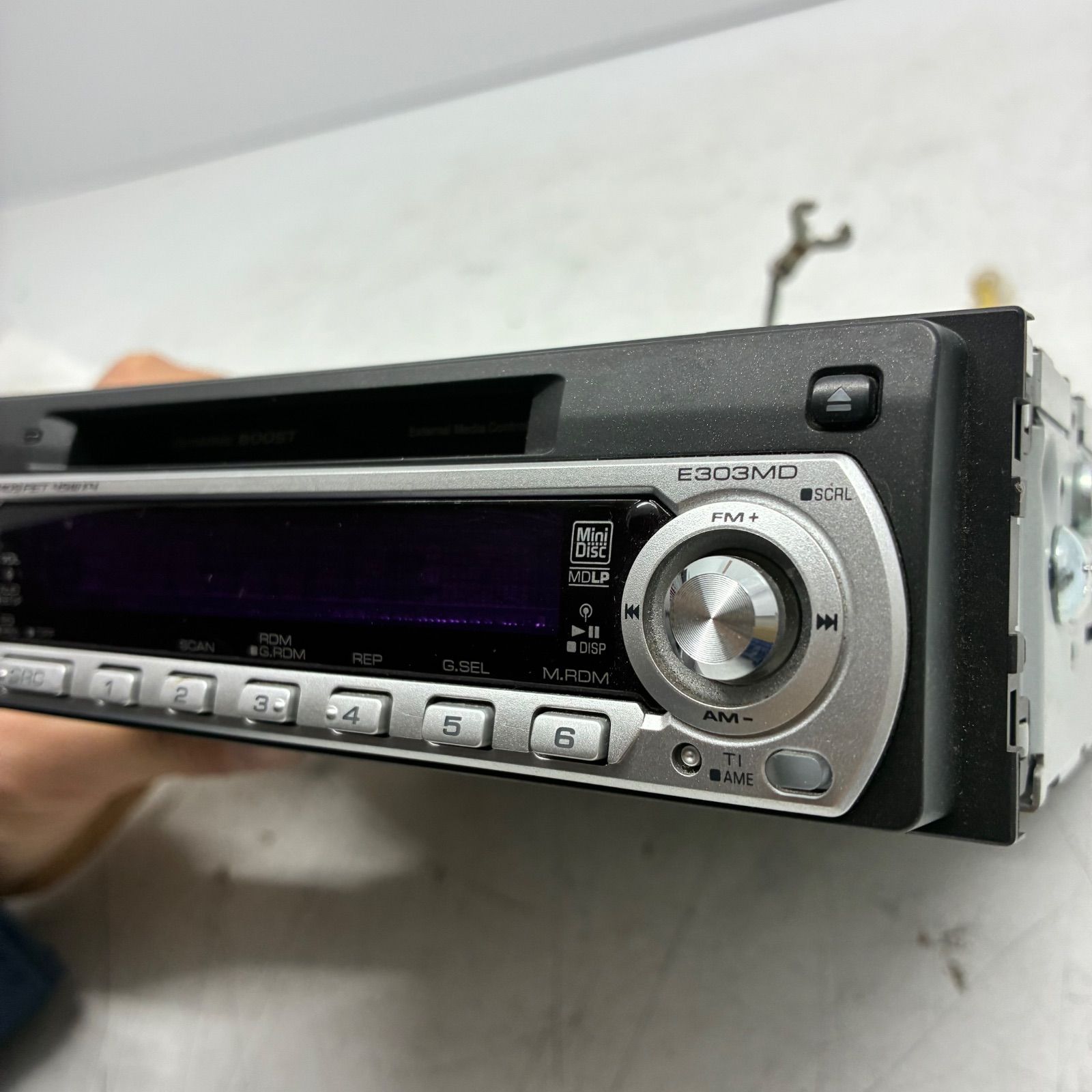 Y【当時物】ケンウッド KENWOOD E303MD 1DIN カーオーディオ