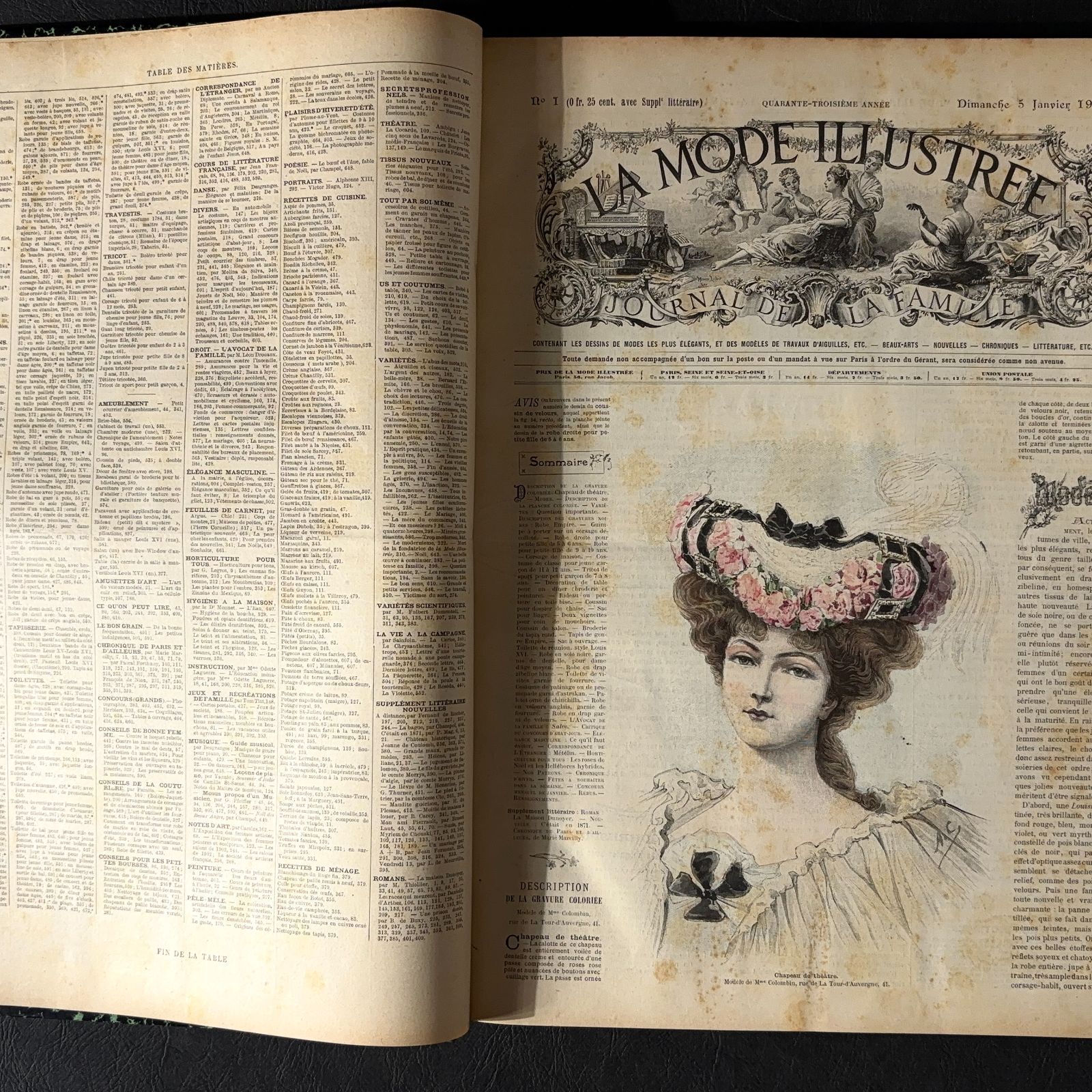 1879年 銅版画◇フランス ファッション誌『ラ・モード・イリュストレ