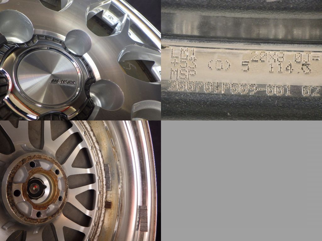 【3728】A送料無料▲WORK LANVEC LM1▲20x8.0J 5穴 114.3 +53▲4本 26102418 【3728】A送料無料▲WORK LANVEC LM1▲20x8.0J 5穴 114.3 +53▲4本 26102418